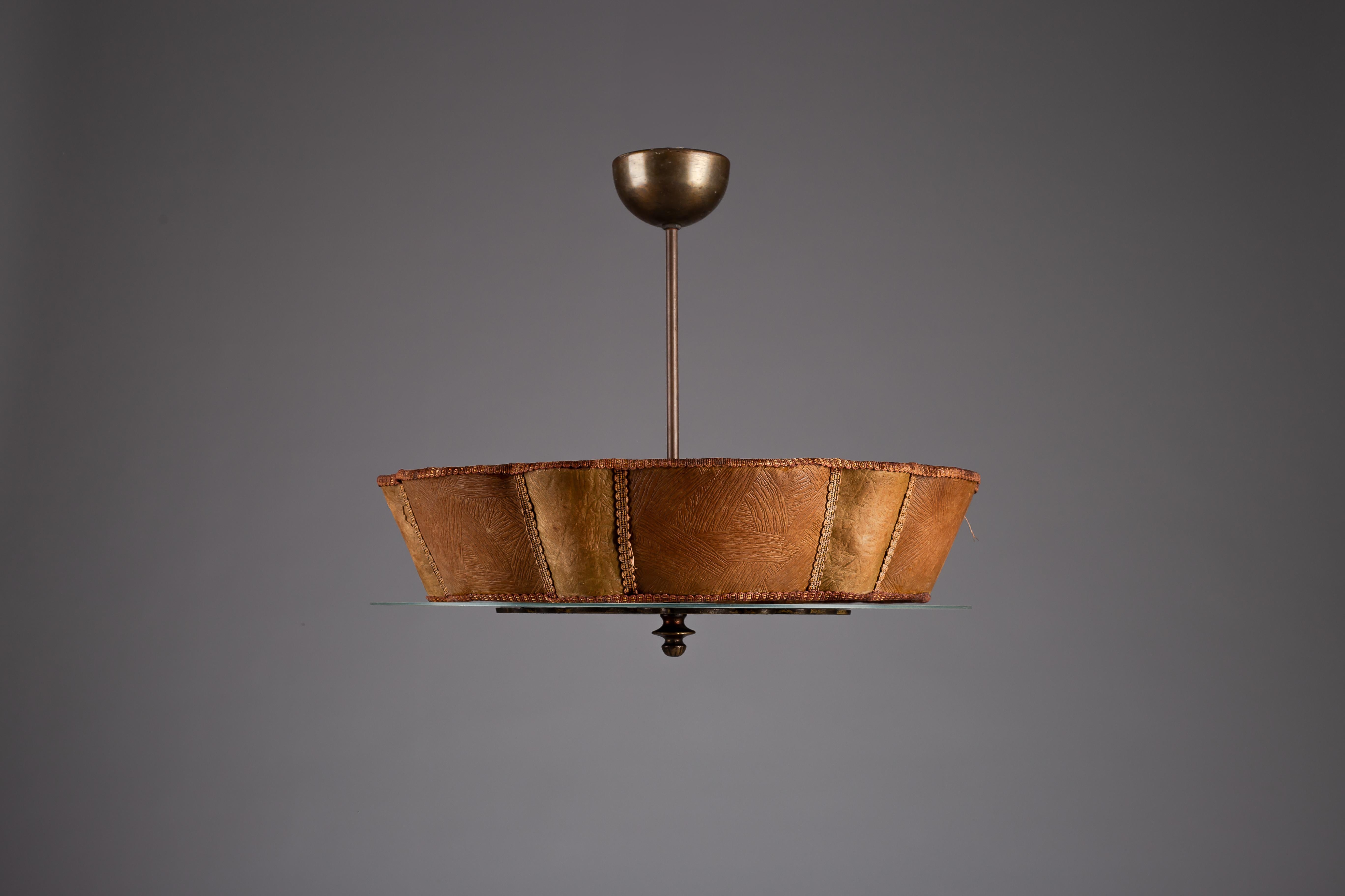 Brass Scandinavian modern ceiling lamp For Sale