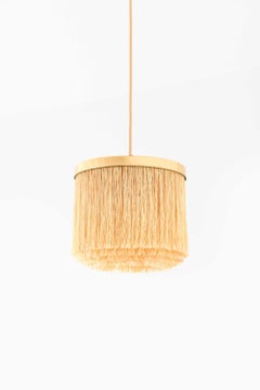 Scandinavian Modern Ceiling Lamp in Beige and Gold By Hans-Agne Jakobsson, 1965