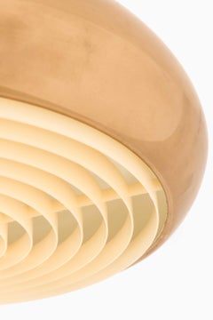 Scandinavian Modern Ceiling Lamp in Brass by Bergboms, 1960s