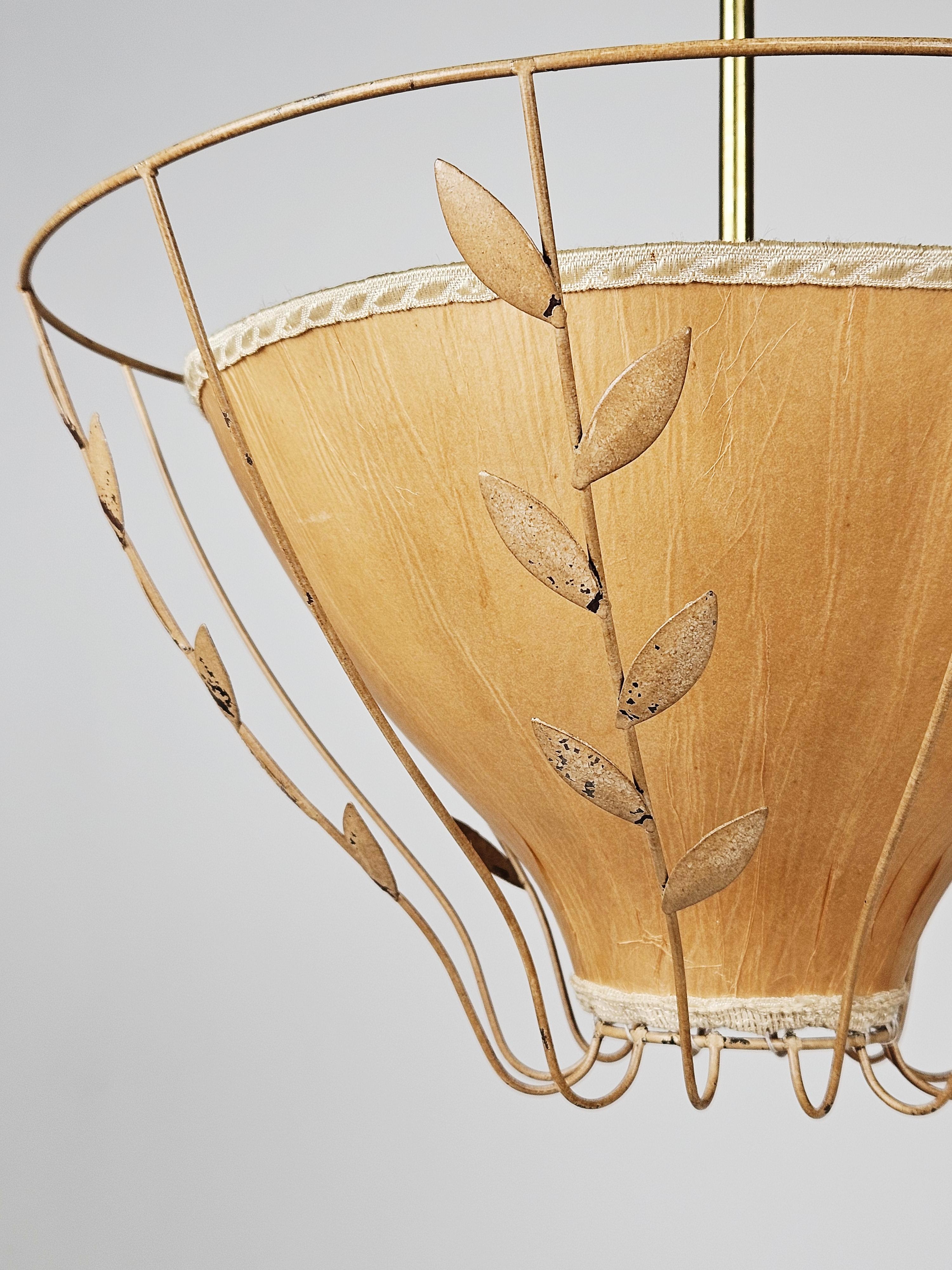 Scandinavian Modern Scandinavian modern ceiling lamp 'Liberty' by Elhå Armaturer, Sweden, 1940s