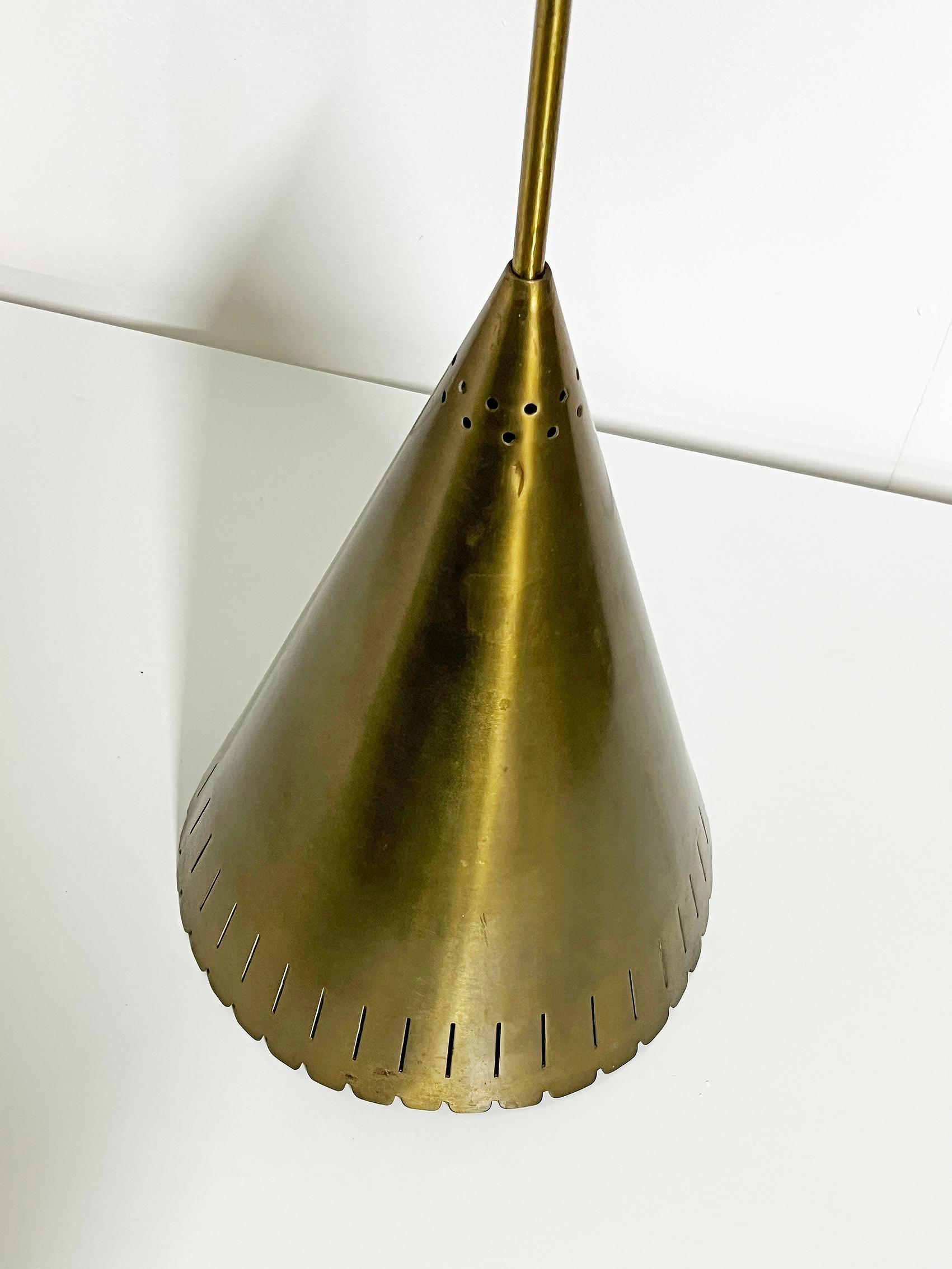 Scandinavian Modern Ceiling Light In Brass, Böhlmarks Lampfabrik 1940's In Good Condition For Sale In Örebro, SE