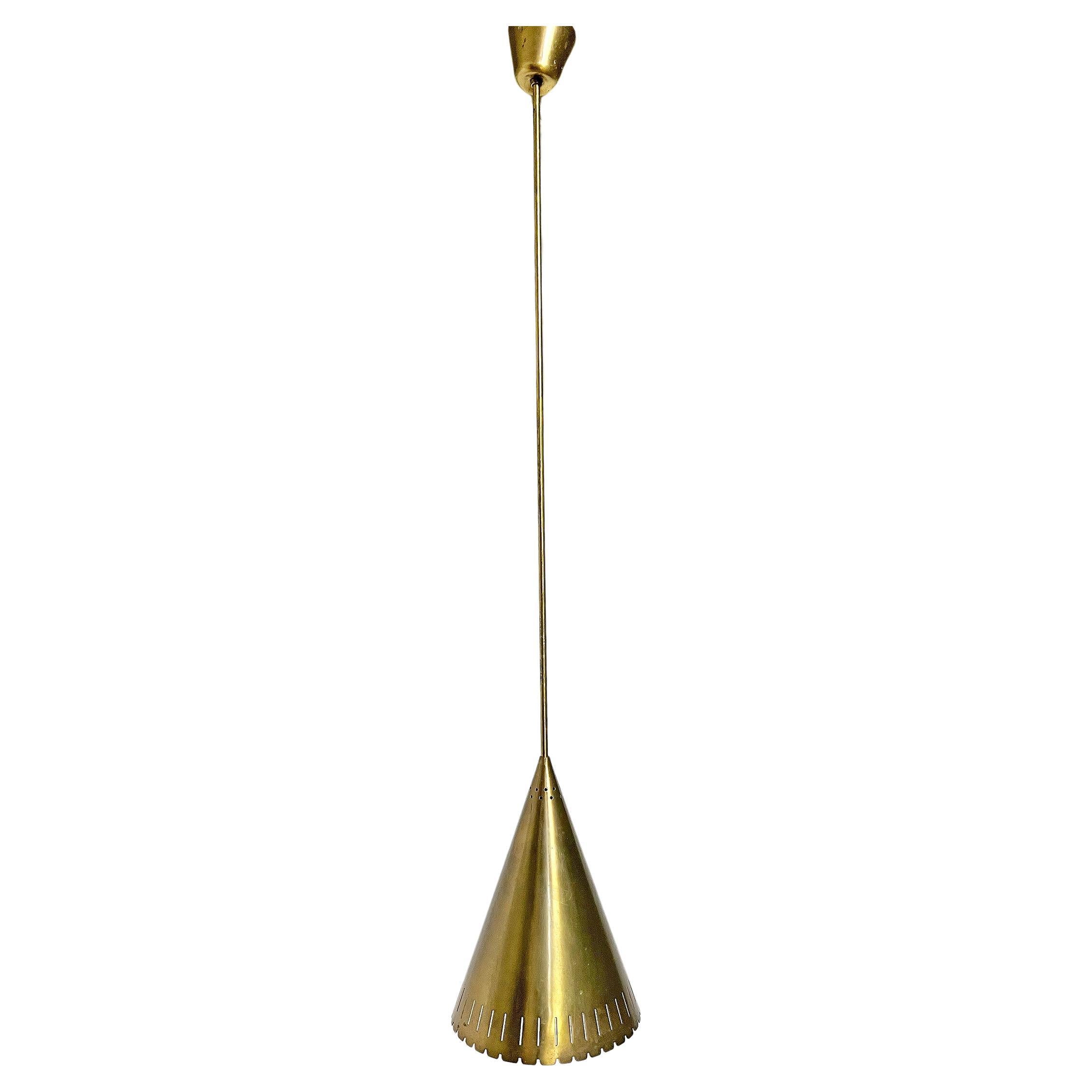 Scandinavian Modern Ceiling Light In Brass, Böhlmarks Lampfabrik 1940's