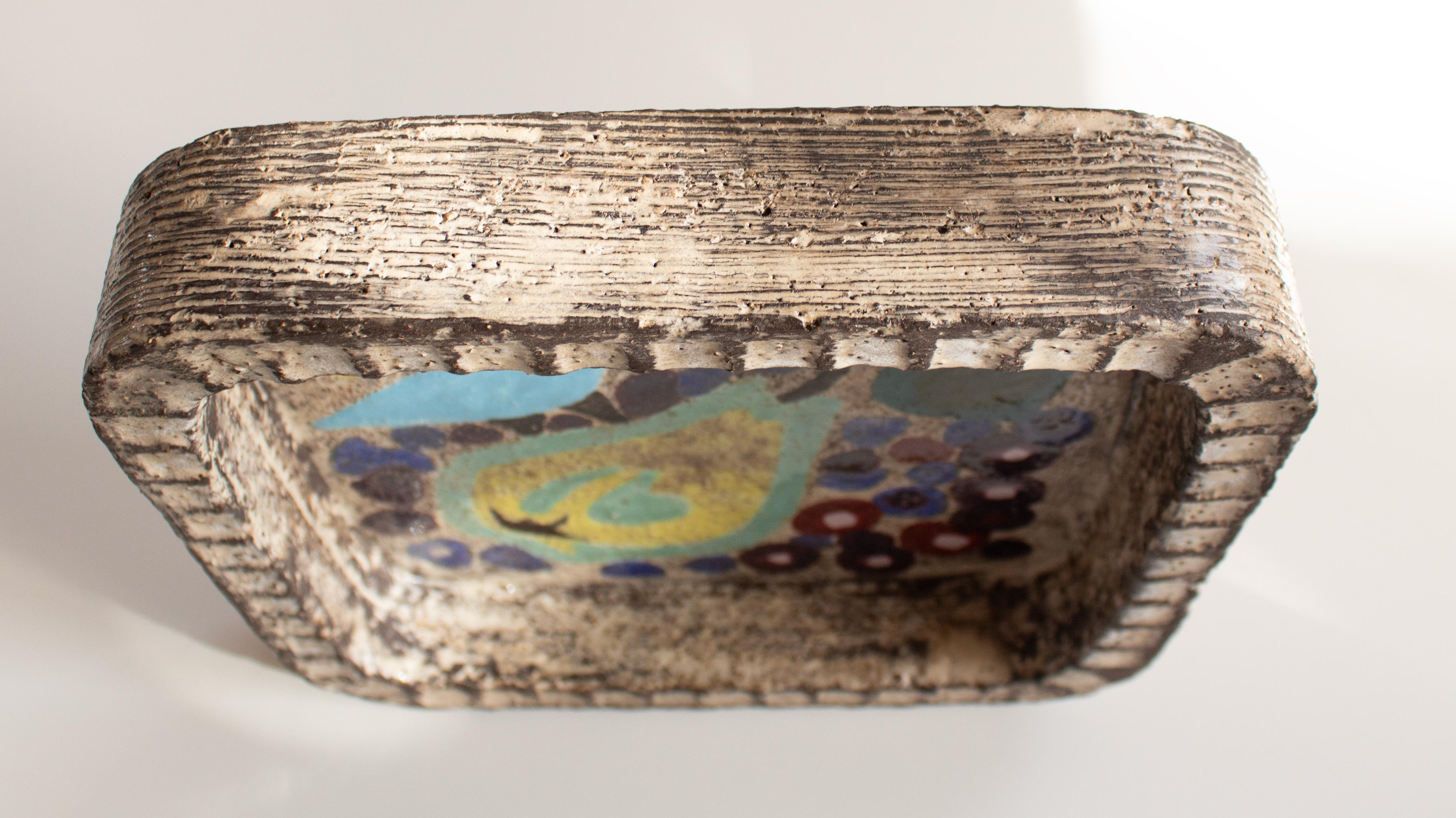 Ciotola in ceramica moderna scandinava firmata da Mari Simmulson per Uppsala Ekeby 1950 in vendita 1