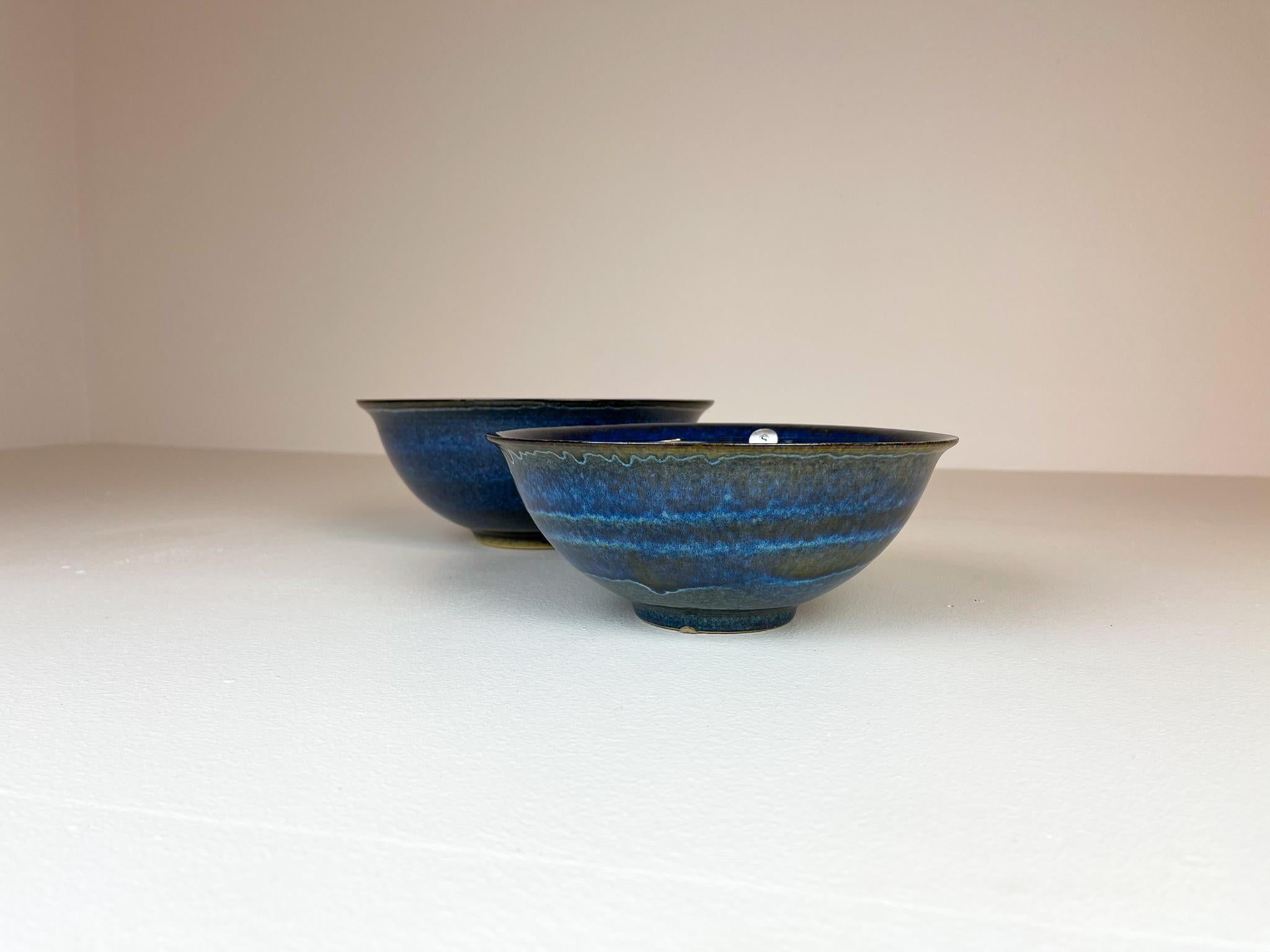 Scandinavian Modern Ceramic Bowls by Carl-Harry Stålhane Design Huset, Sweden For Sale 3