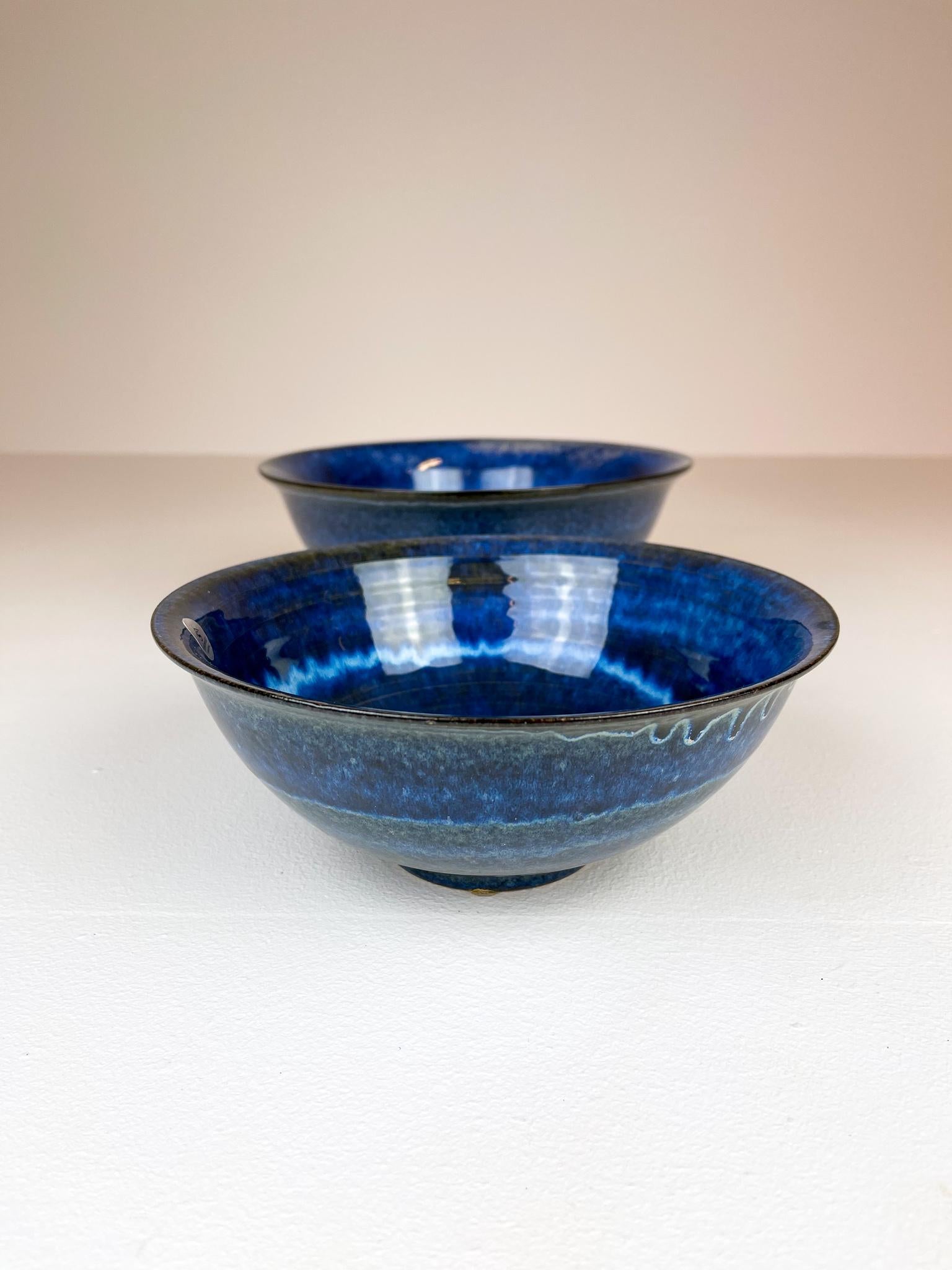 Scandinavian Modern Ceramic Bowls by Carl-Harry Stålhane Design Huset, Sweden In Good Condition For Sale In Hillringsberg, SE