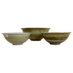 Retro Scandinavian Modern Ceramic Bowls by Carl-Harry Stålhane Design Huset, Sweden