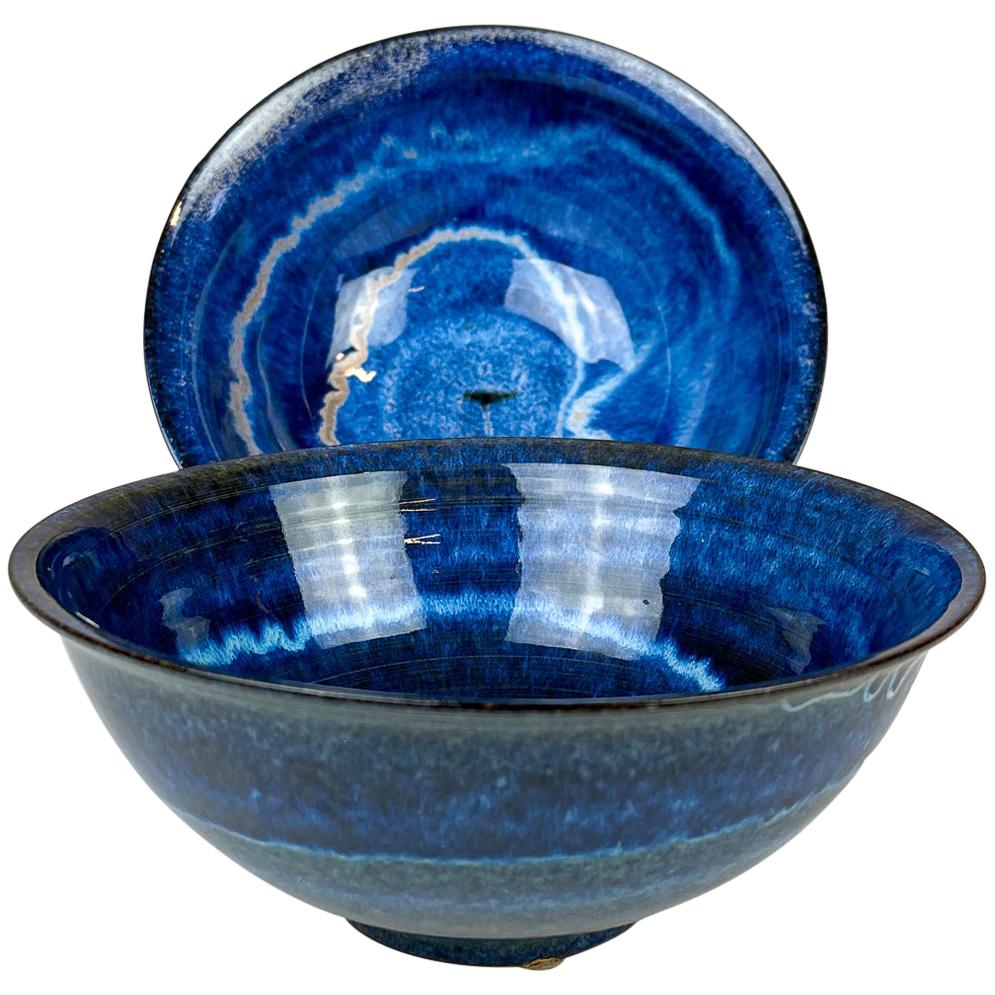 Scandinavian Modern Ceramic Bowls by Carl-Harry Stålhane Design Huset, Sweden For Sale