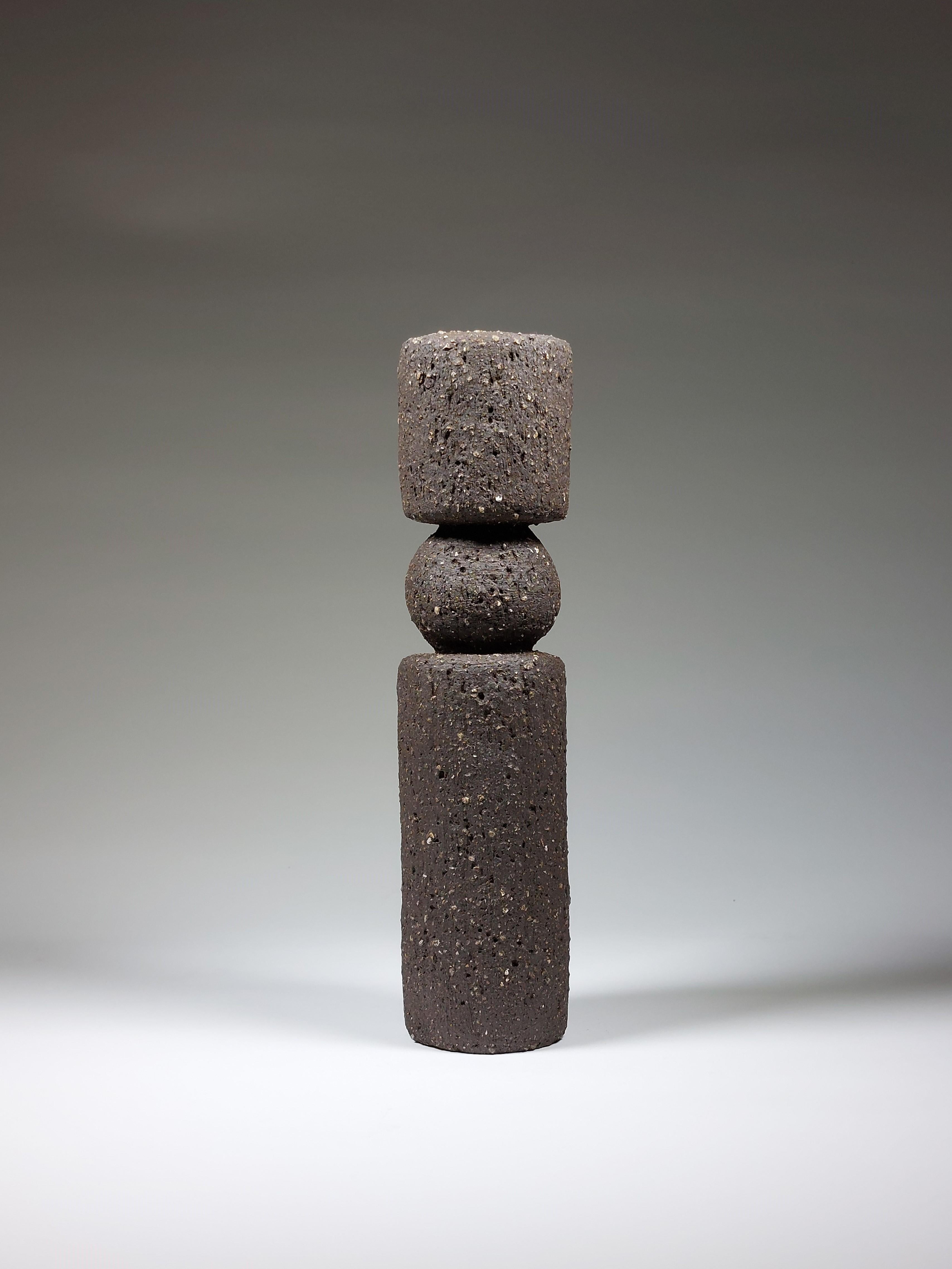 Contemporary Black Stoneware Ceramic Candlesks by Rachel Peters, En stock. Neuf - En vente à Wirral, GB