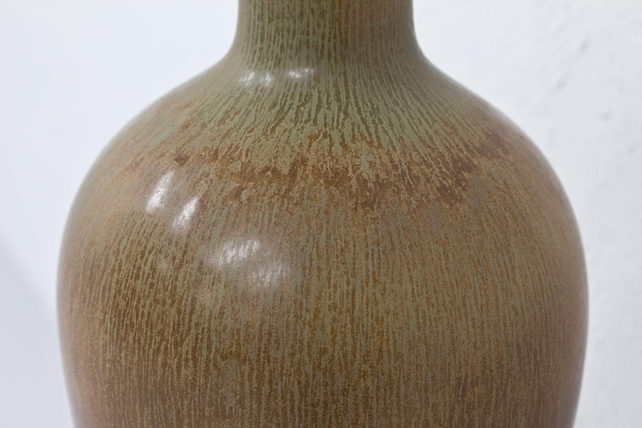 Stoneware Scandinavian Modern Ceramic Floor Vase by Gunnar Nylund, Sweden For Sale