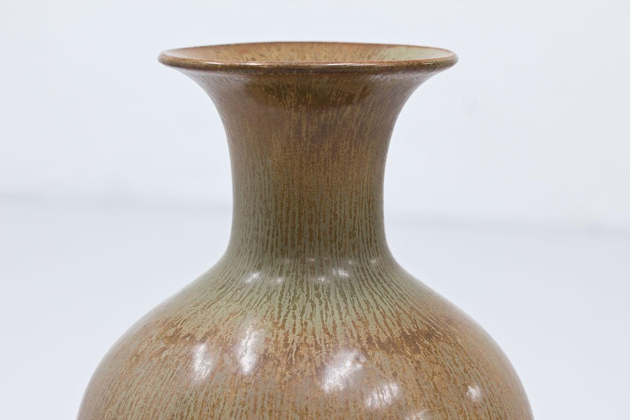 Scandinavian Modern Ceramic Floor Vase by Gunnar Nylund, Sweden For Sale 1