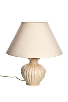 Lámpara de cerámica moderna escandinava de Ewald Dahlskog, Bo Fajans, Suecia, años 30