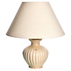 Skandinavische moderne Keramiklampe von Ewald Dahlskog, Bo Fajans, Schweden, 1930er Jahre