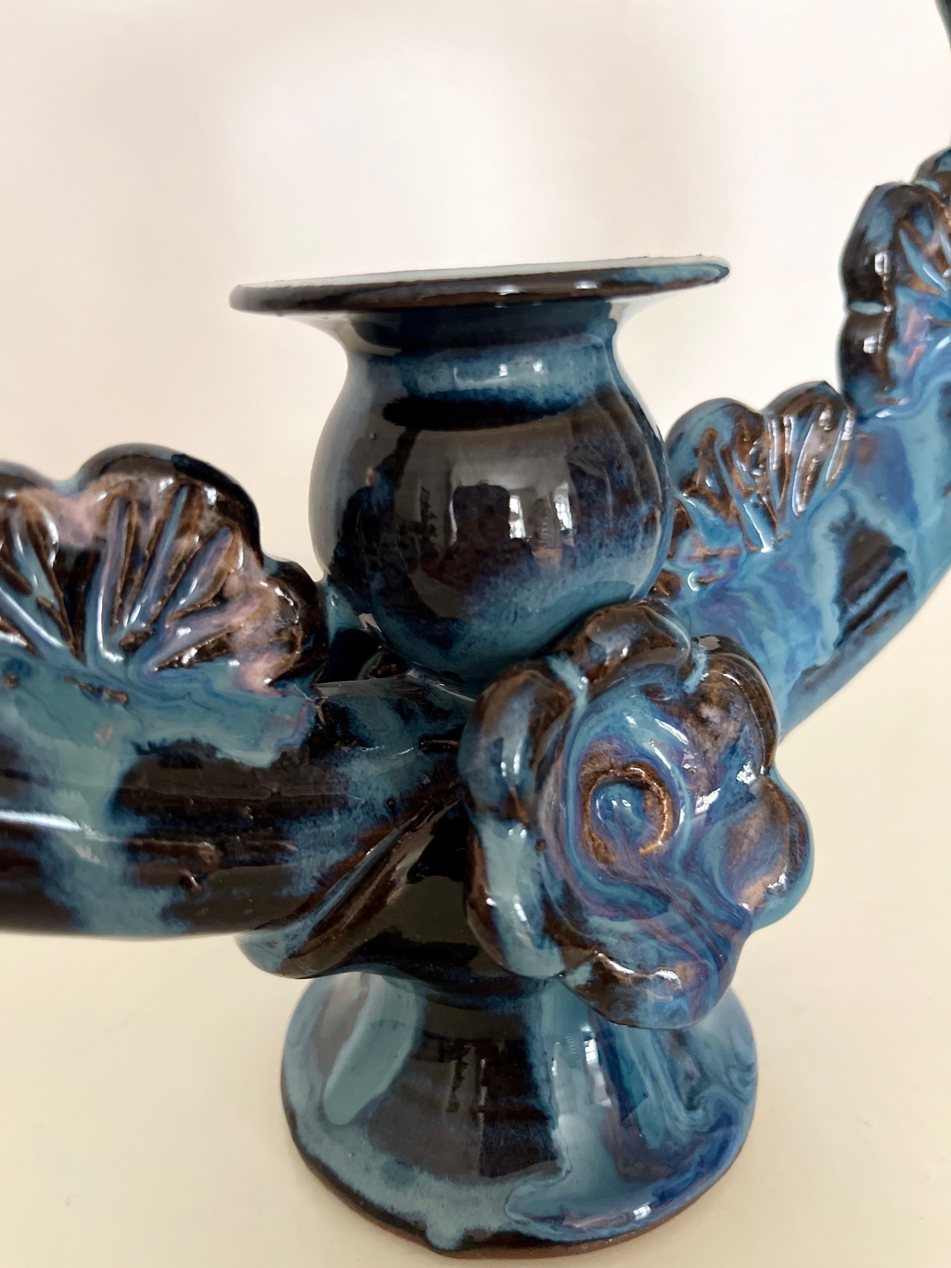 The Modern Scandinavian Ceramic Ring Candle Holder, Kirsten Clemann, Danemark, années 1970 en vente 9
