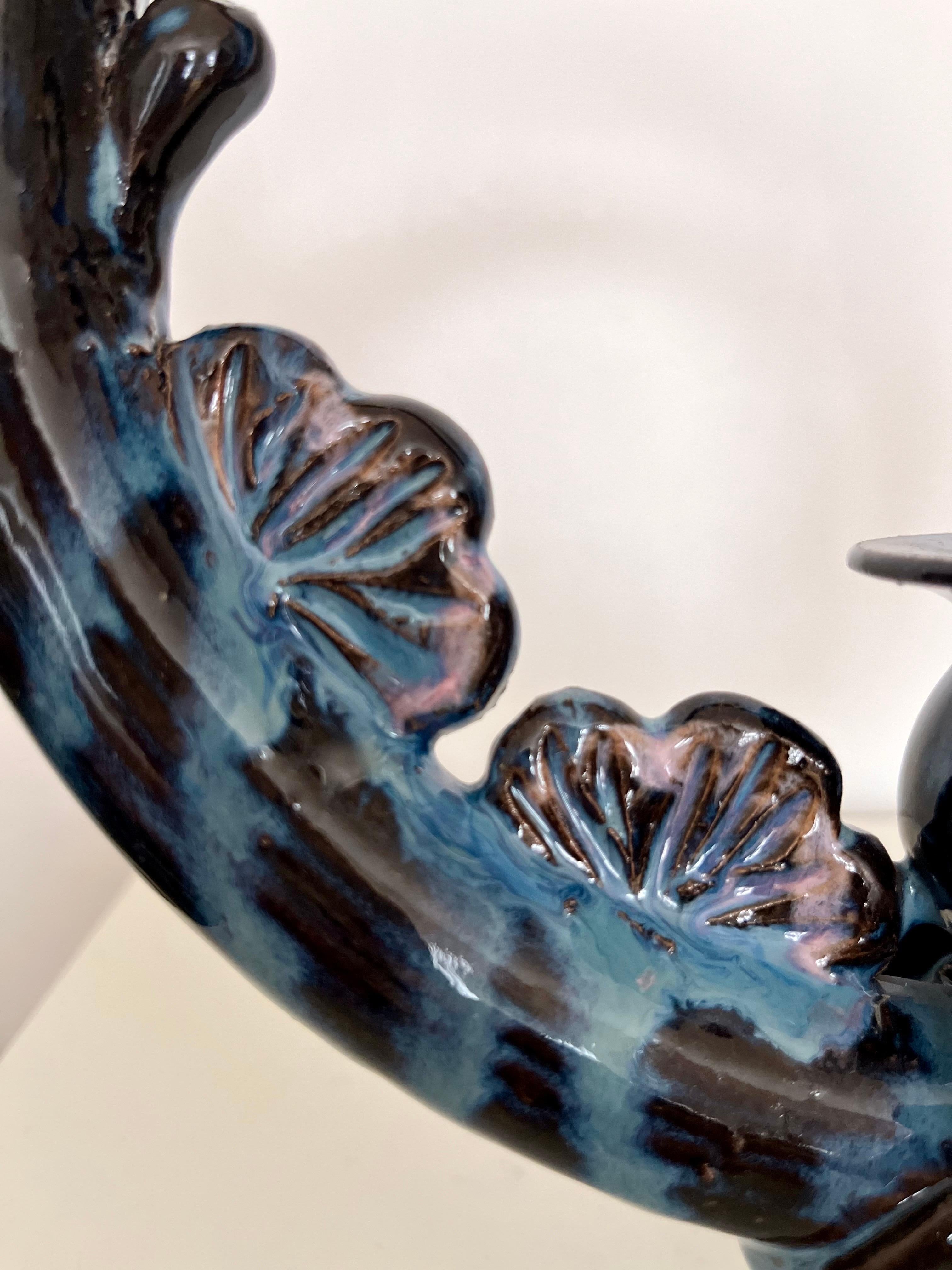 The Modern Scandinavian Ceramic Ring Candle Holder, Kirsten Clemann, Danemark, années 1970 en vente 10