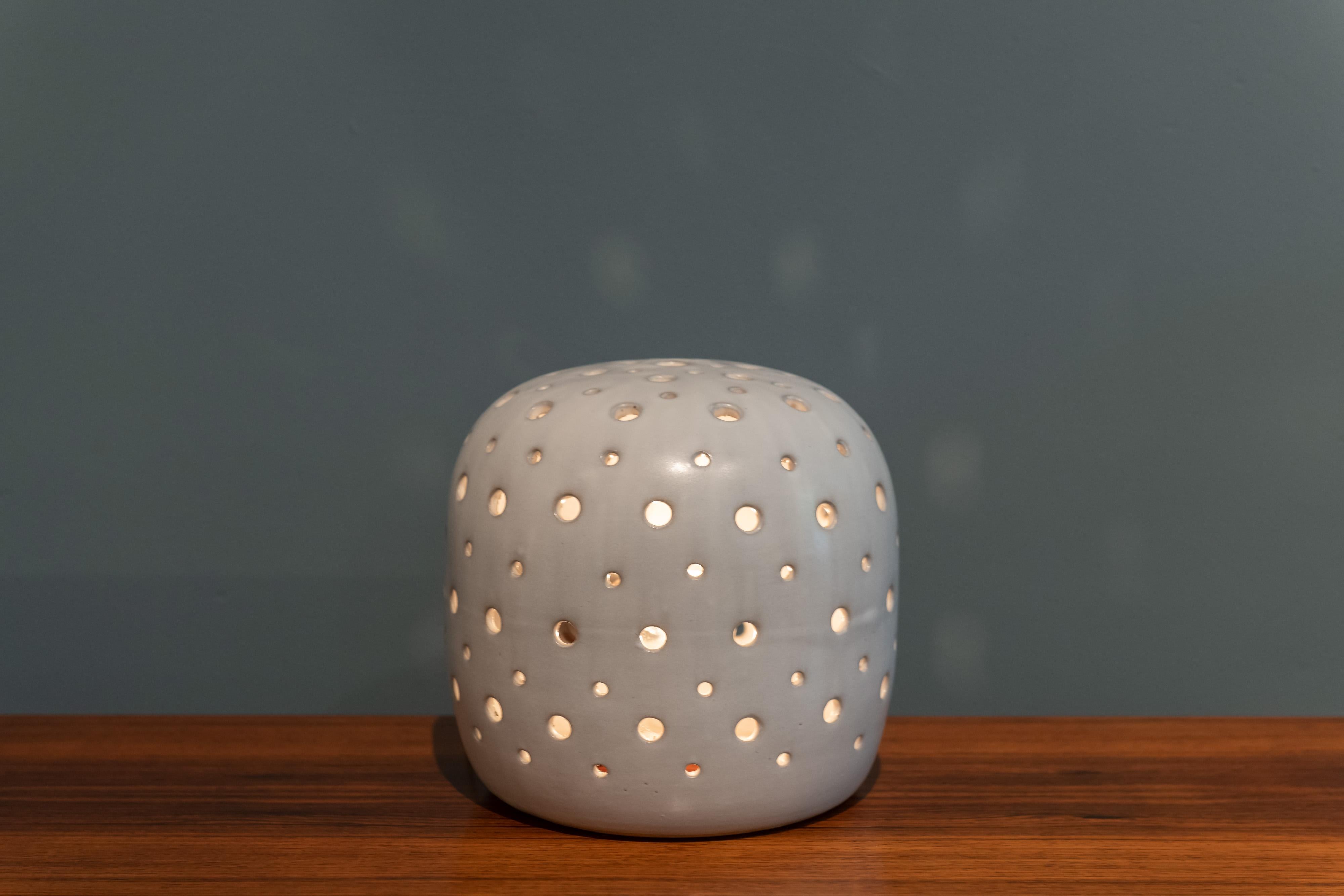 Martz Ceramic Table Lamp In Good Condition For Sale In San Francisco, CA