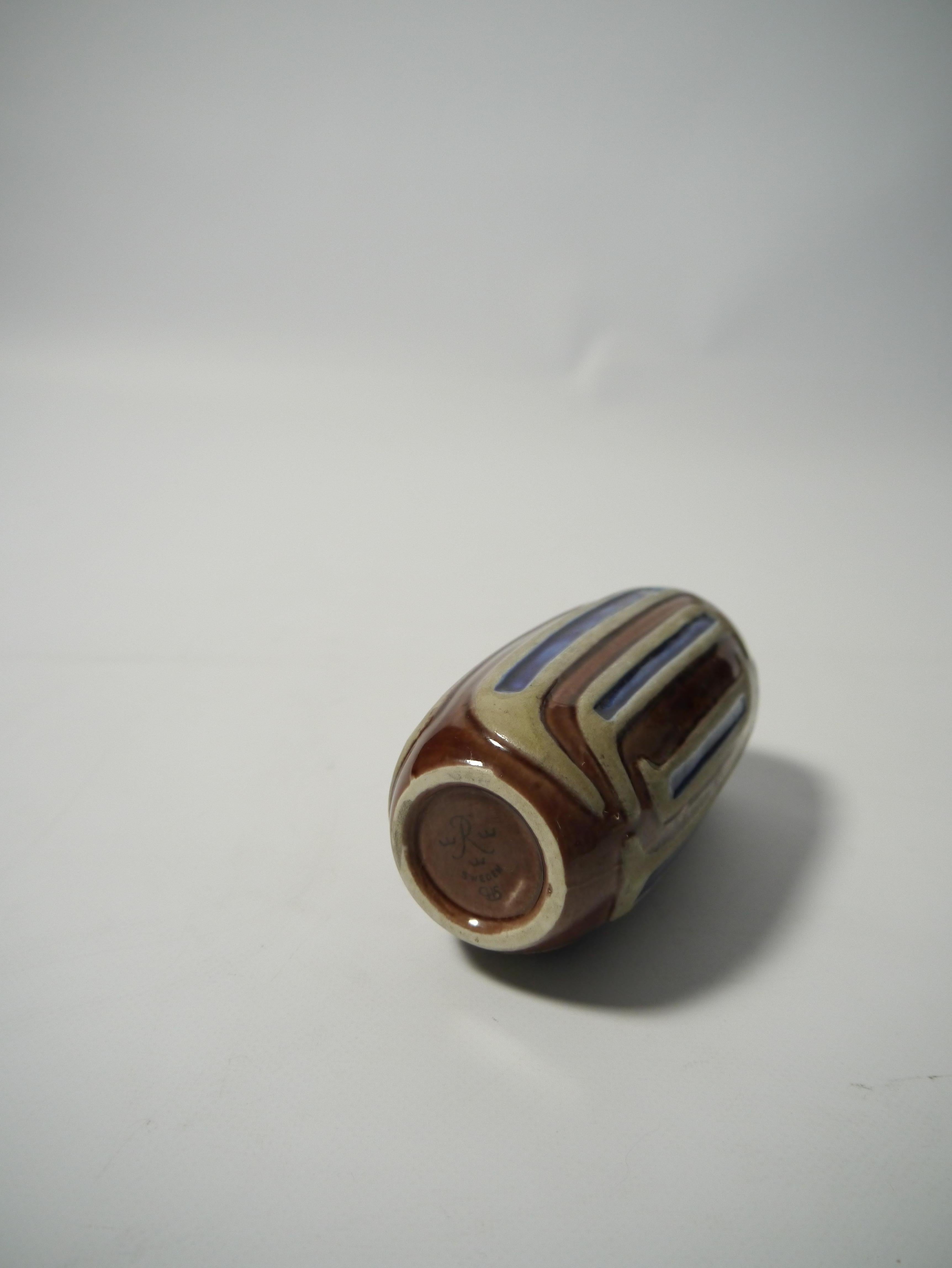 Smaltato Vaso in ceramica moderna scandinava di Carl-Harry Stålhane, Svezia 1960 in vendita