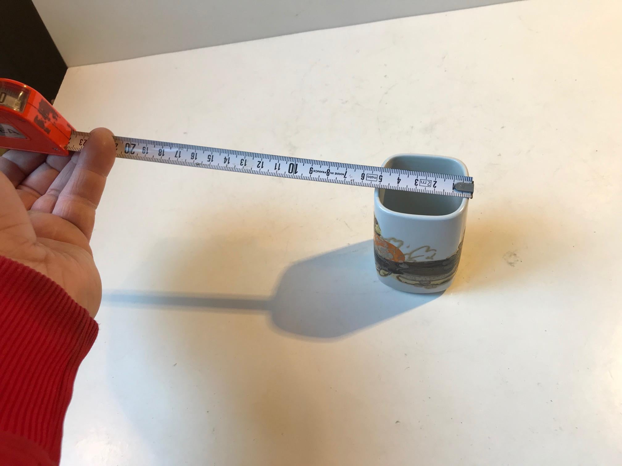 Vaso in ceramica moderna scandinava di Ellen Malmer per Royal Copenhagen, anni '70 In condizioni buone in vendita a Esbjerg, DK