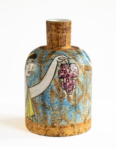 Scandinavian Modern Ceramic Vase signed by Mari Simmulson for Uppsala Ekeby 1950