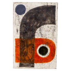Skandinavische moderne Wandplakette aus Keramik von Mari Simmulson
