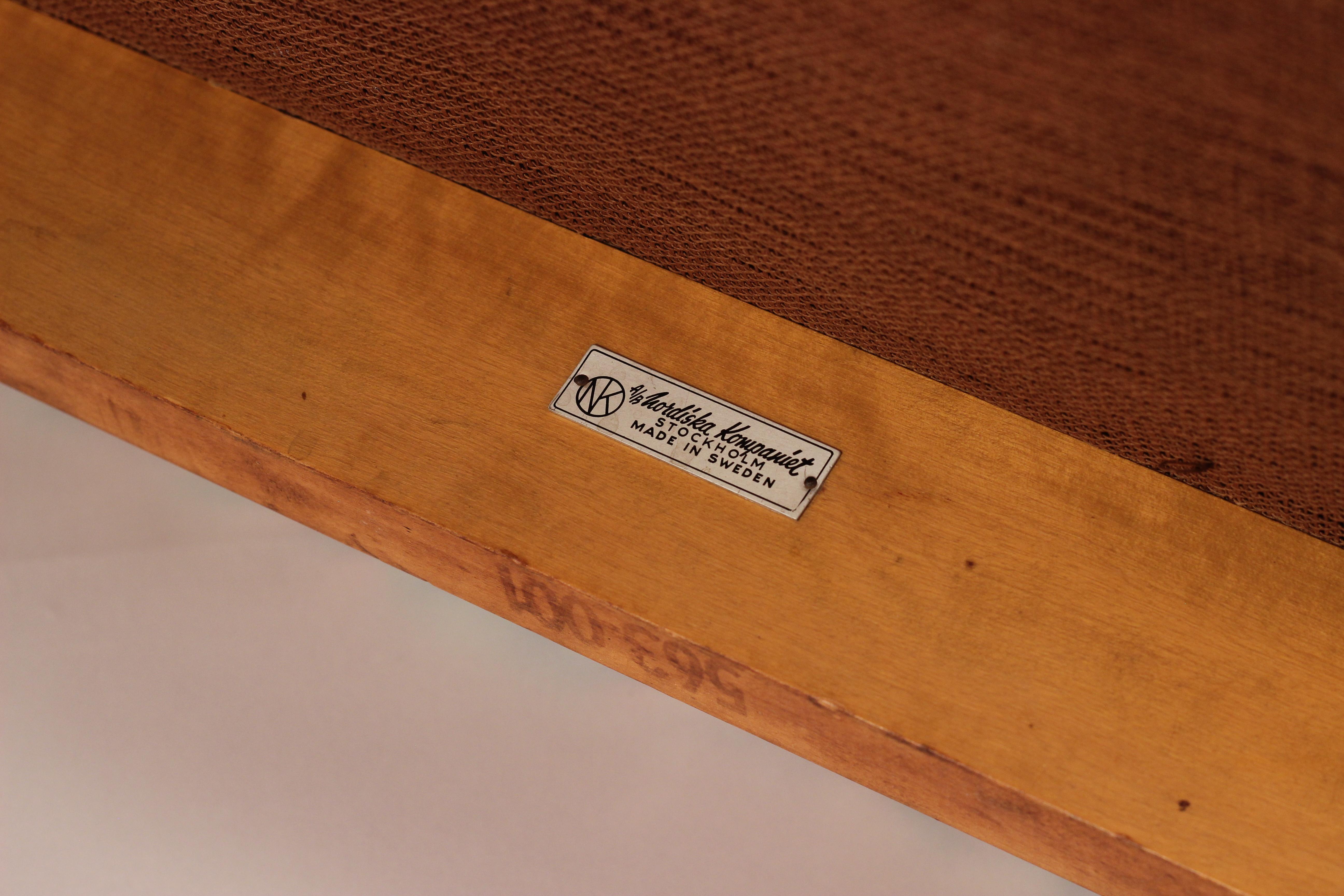 Scandinavian Modern Chair by Elias Svedberg for Nordiska Kompaniet Sweden 1948 7