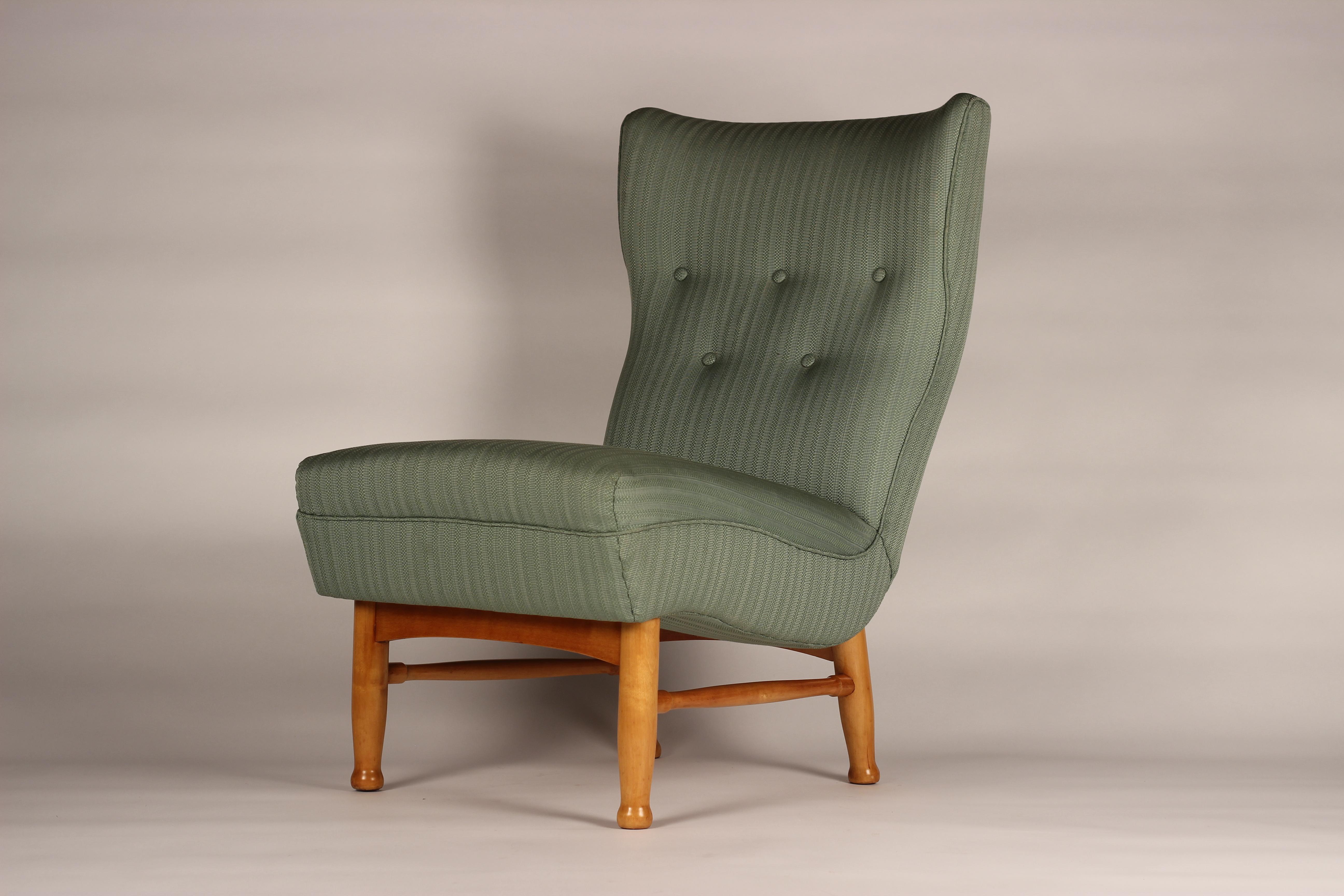 Scandinavian Modern Chair by Elias Svedberg for Nordiska Kompaniet Sweden 1950’s For Sale 4