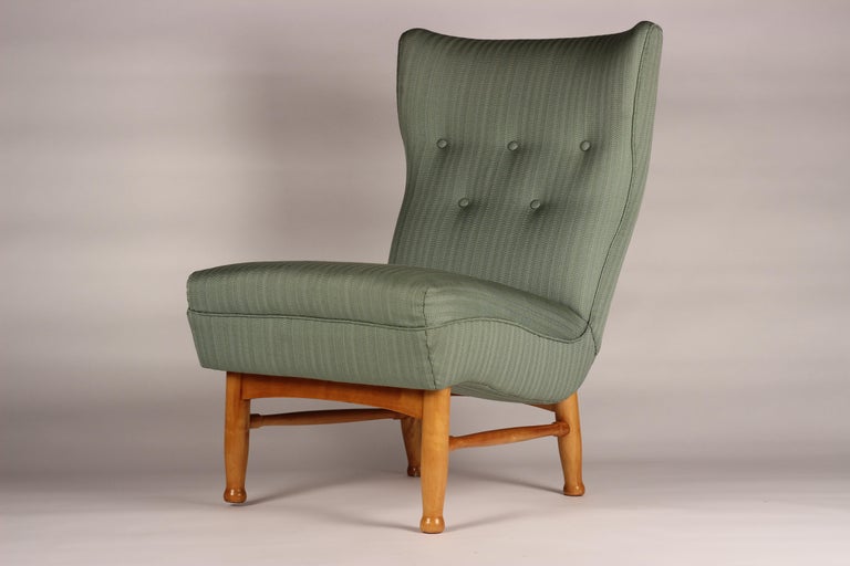 Scandinavian Modern Chair by Elias Svedberg for Nordiska Kompaniet Sweden 1950’s For Sale 9