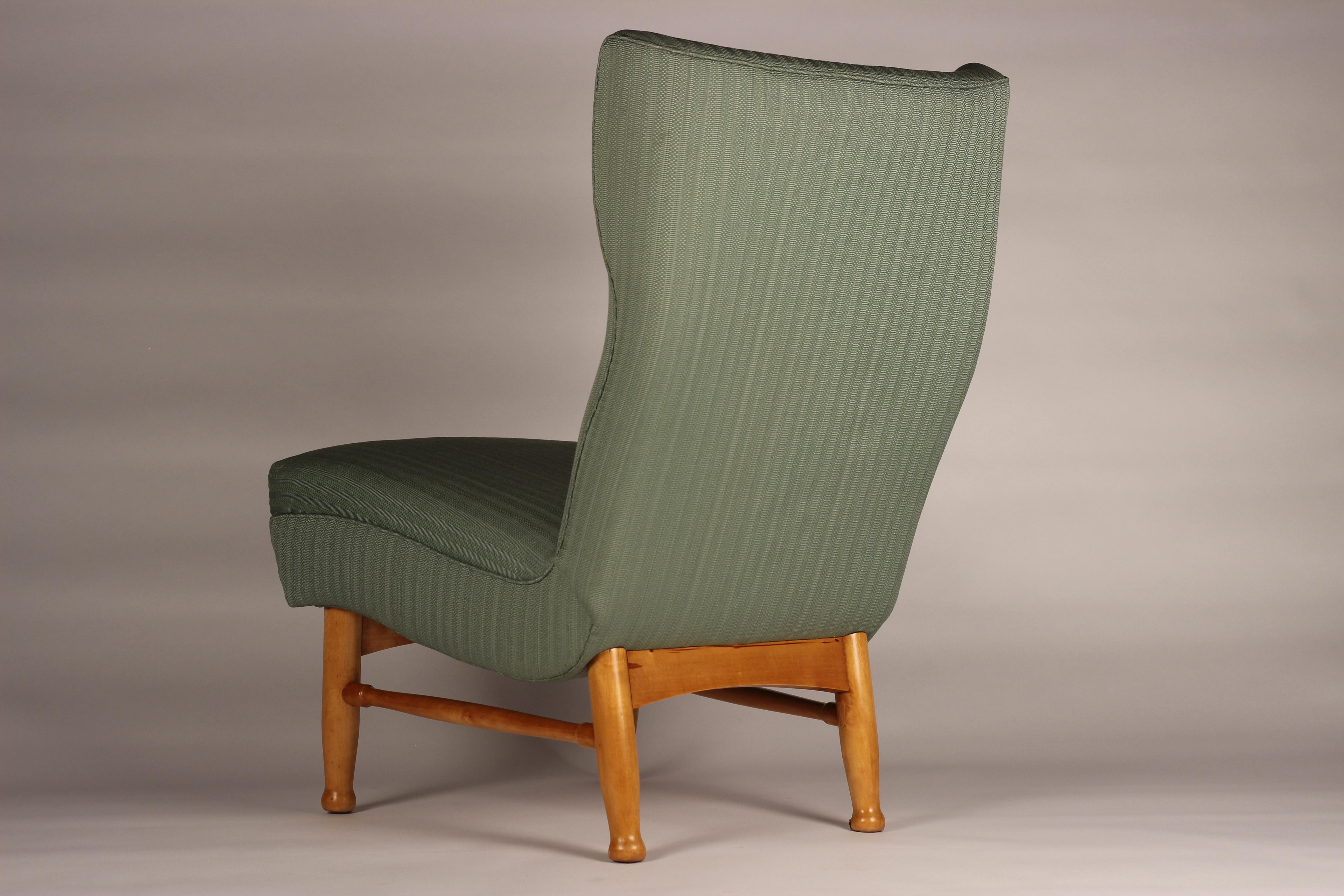 Swedish Scandinavian Modern Chair by Elias Svedberg for Nordiska Kompaniet Sweden 1950’s For Sale
