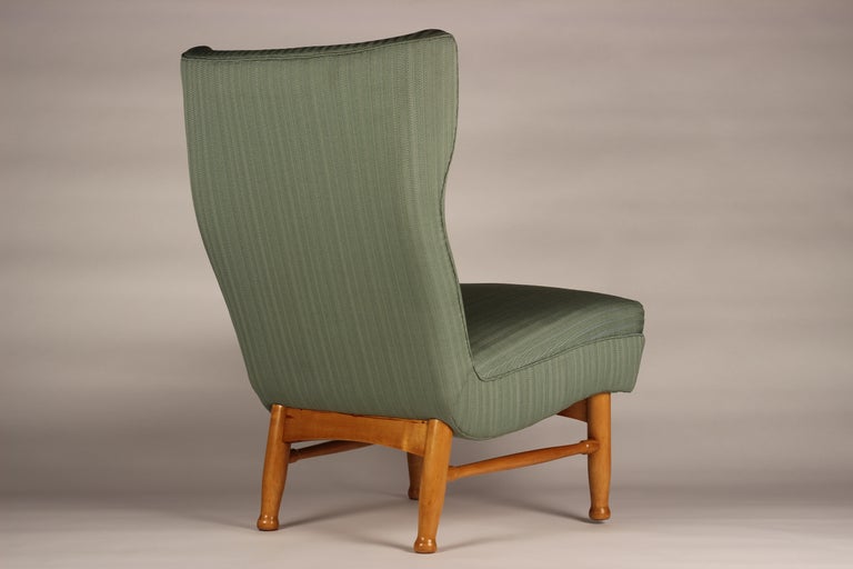 Birch Scandinavian Modern Chair by Elias Svedberg for Nordiska Kompaniet Sweden 1950’s For Sale