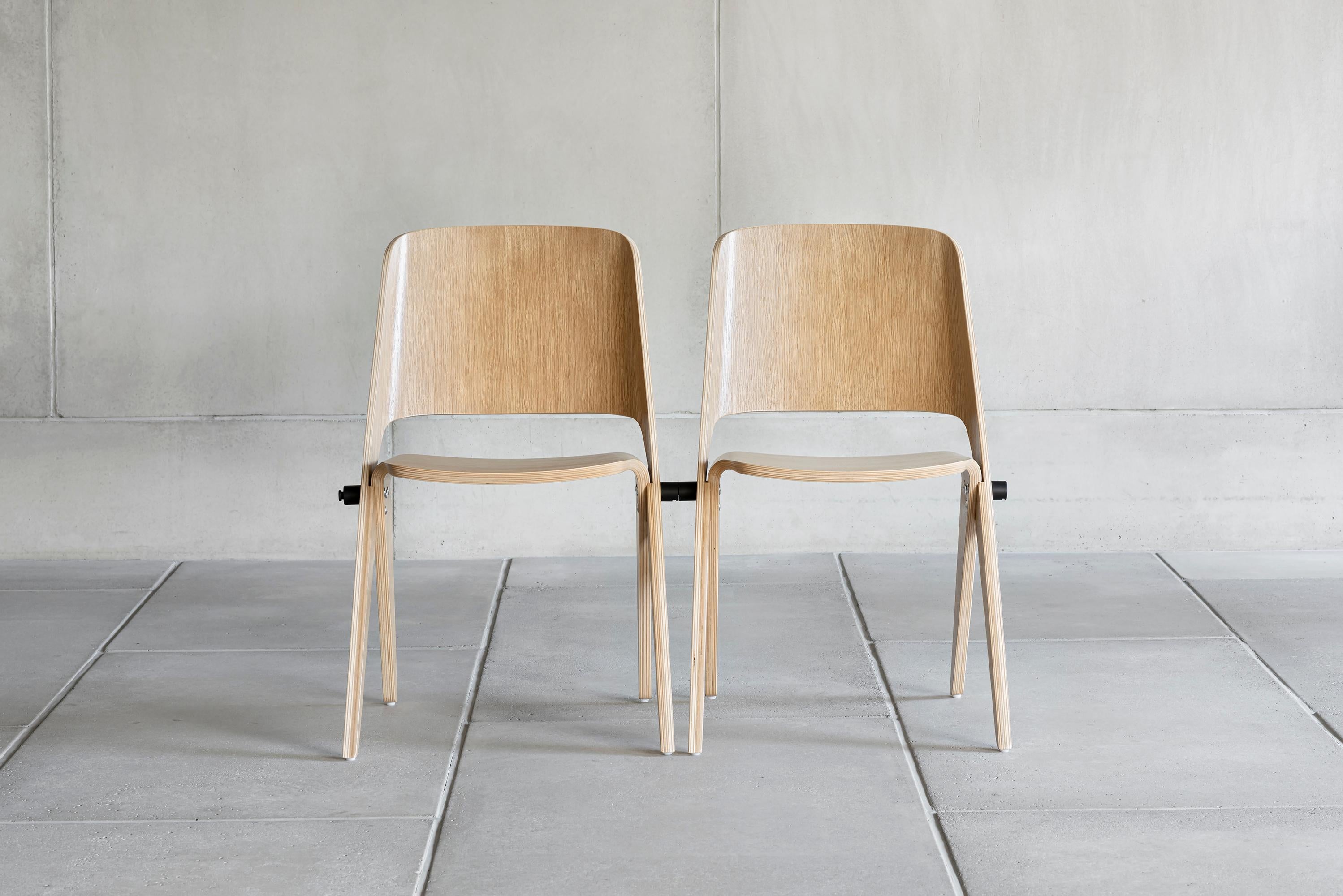 Scandinavian Modern Chair 'Lavitta' by Poiat, Oak For Sale 5
