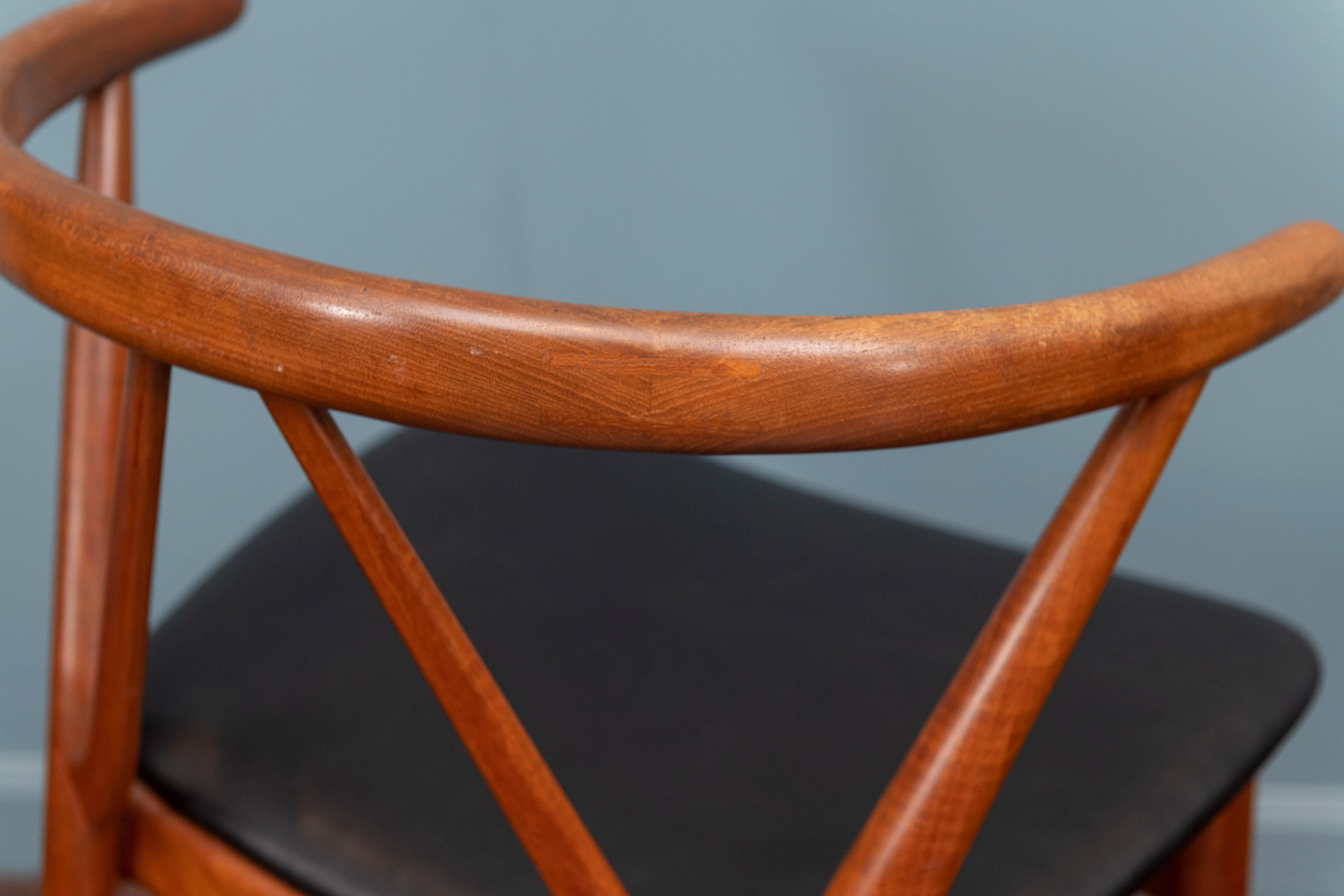Scandinavian Modern Chairs by Henning Kjaernulf for Bruno Hansen 2