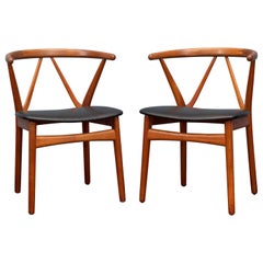 Scandinavian Modern Chairs by Henning Kjaernulf for Bruno Hansen