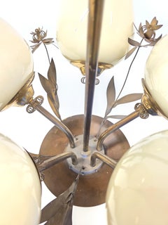 Scandinavian Modern Chandelier By Orno Oy, 1950's Model 501-3-5
