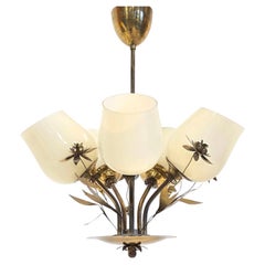 Scandinavian Modern Chandelier By Orno Oy, 1950's Model 501-3-5