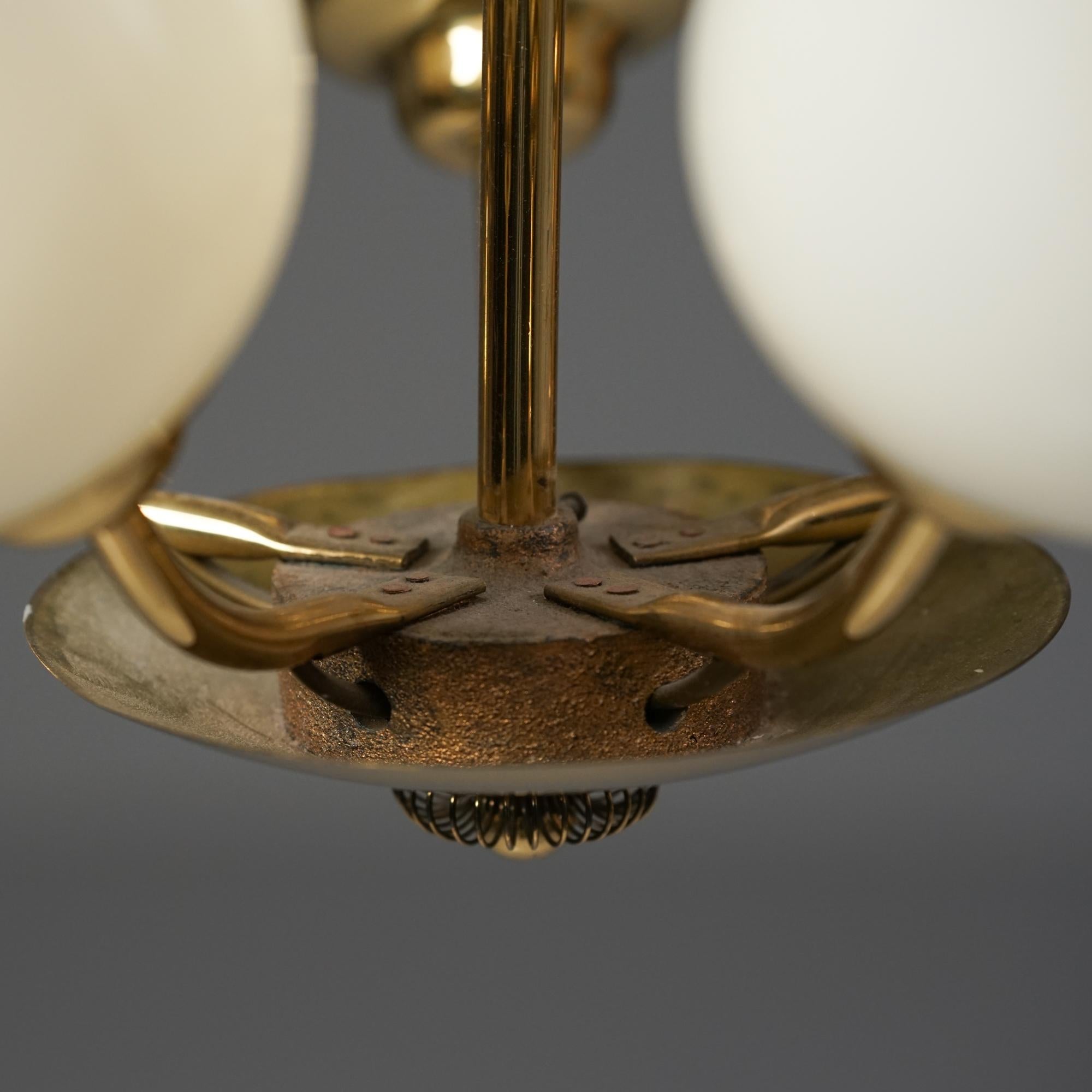 Scandinavian Modern Chandelier in Style of Paavo Tynell, Finland, 1950s Finlandés en venta