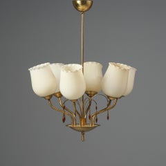 Scandinavian Modern Chandelier, Itsu Oy, Finland, 1950s