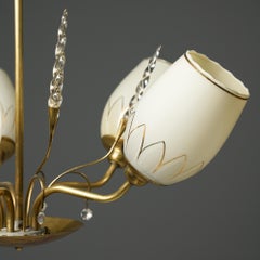 Scandinavian Modern Chandelier, Korumo Oy, Finland, 1950s