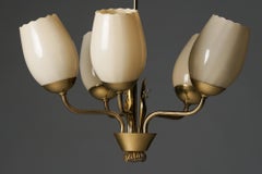 Scandinavian Modern Chandelier, Mauri Almari, Idman Oy, 1950s
