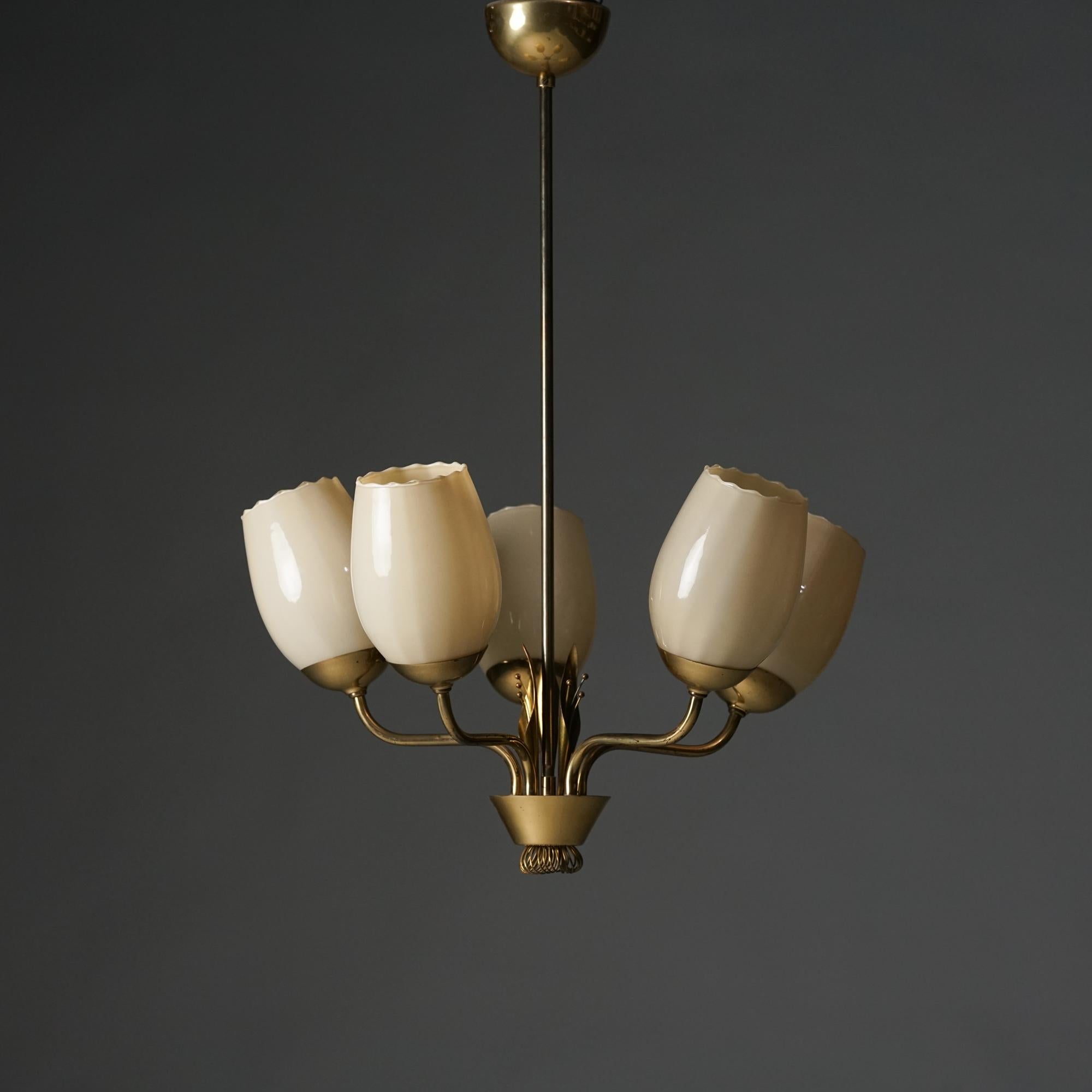 Lampadario The Modern Scandinavian, Mauri Almari, Idman Oy, anni '50 in vendita 1