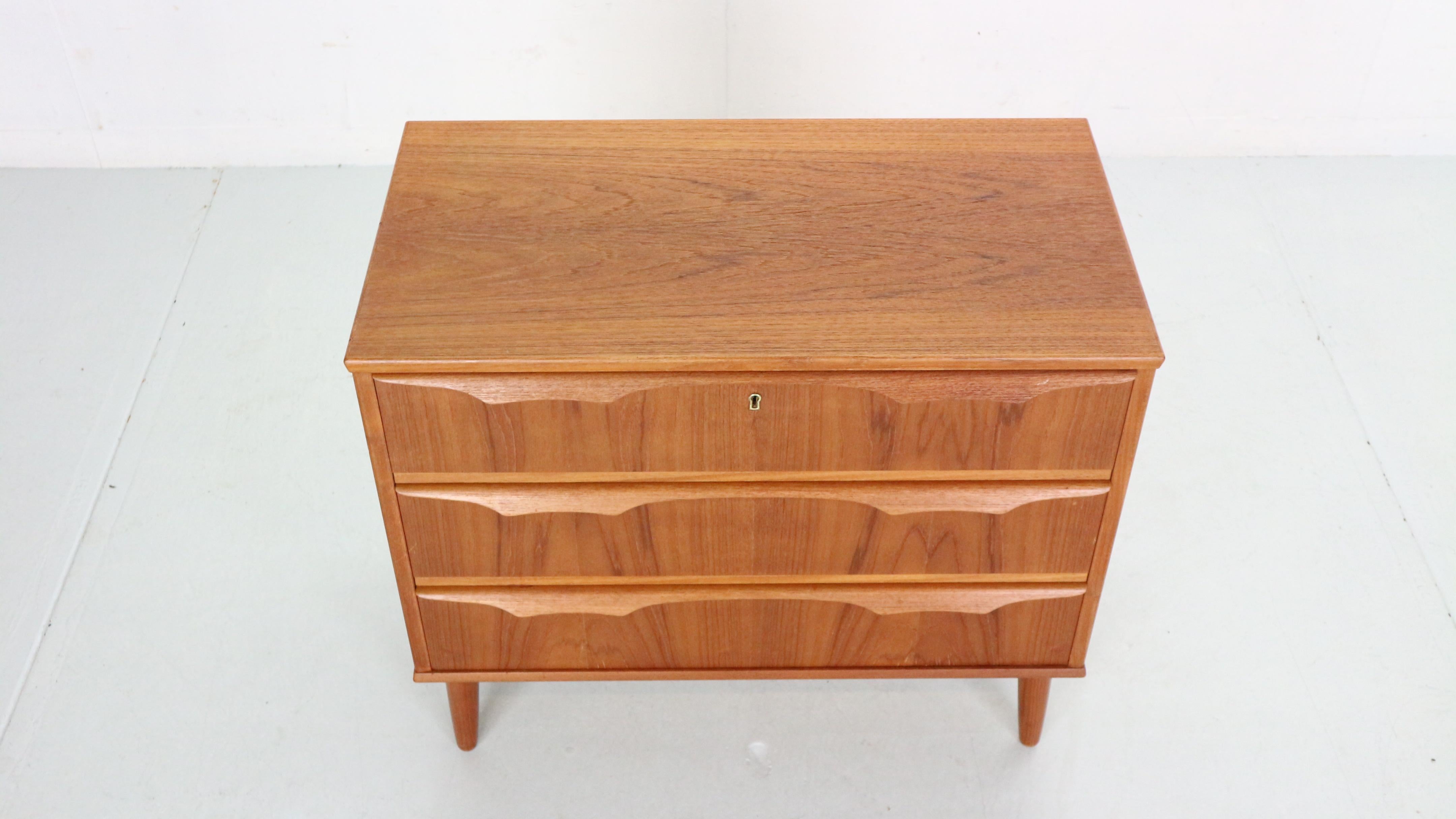 Mid-20th Century Scandinavian Modern Chest of Drawers in Teak by 