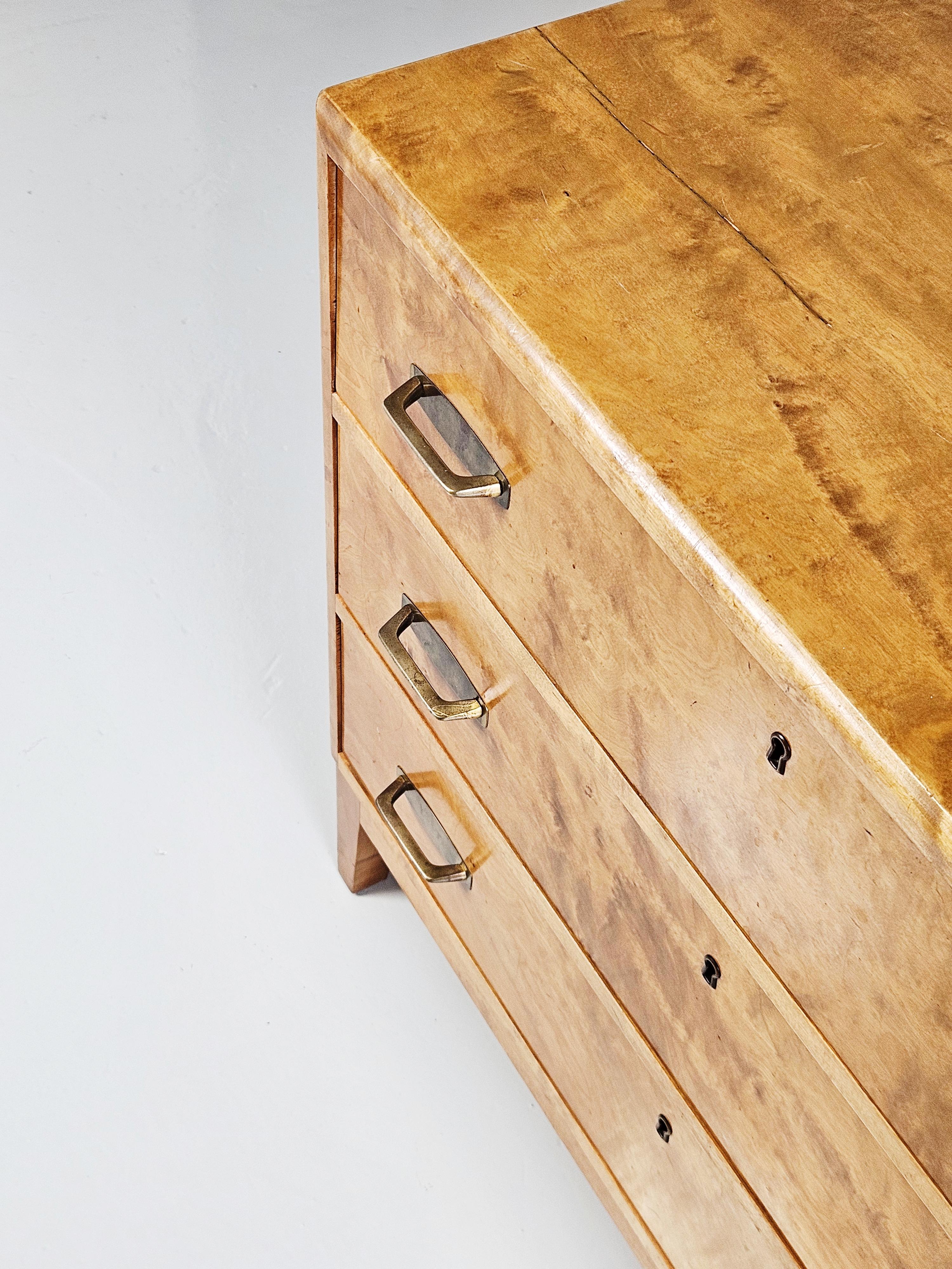 Swedish Scandinavian modern chest of drawers, Sweden, 1950s For Sale