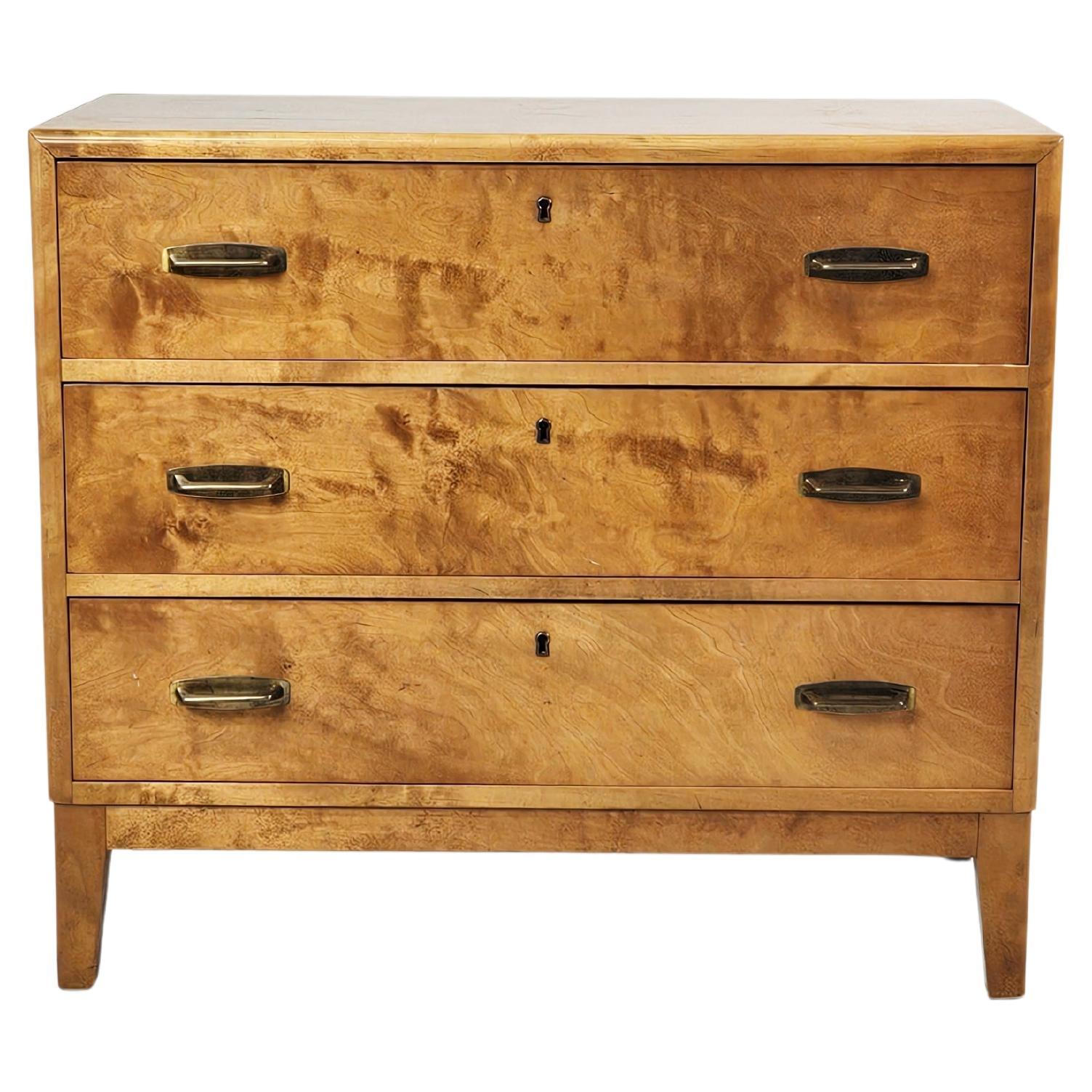 Scandinavian modern chest of drawers, Sweden, 1950s For Sale