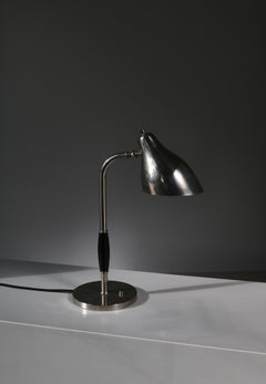 Scandinavian Modern Chromed Table Lamp by Vilhelm Lauritzen, 1940s