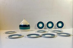 Scandinavian Modern Coasters by Laurids Lønborg, 1960s, Set of 10