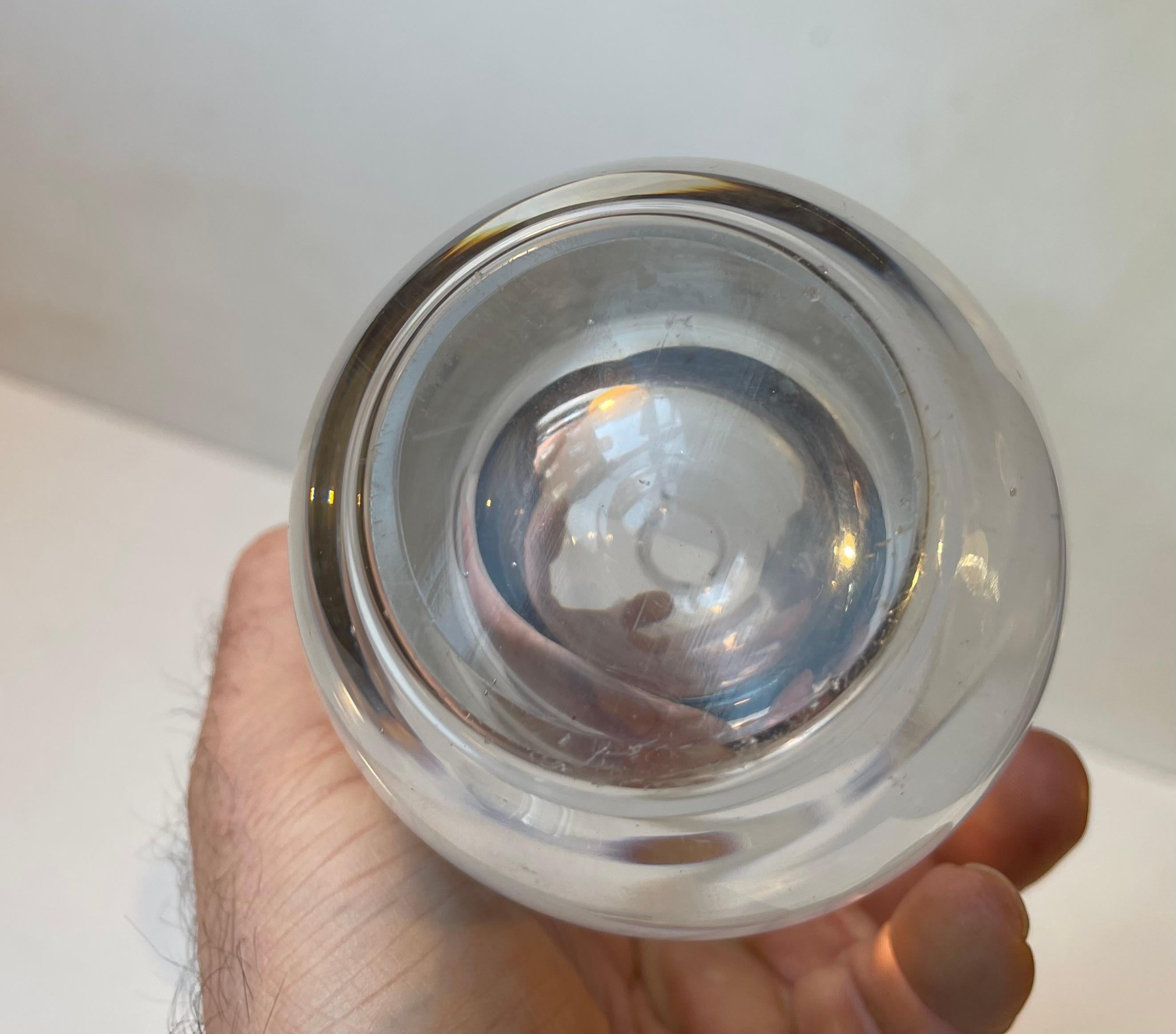 Skandinavisch-moderner Cocktailshaker aus Kristallglas im Angebot 2