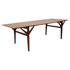 Scandinavian Modern Coffee Table, Golden Teak, 1960s