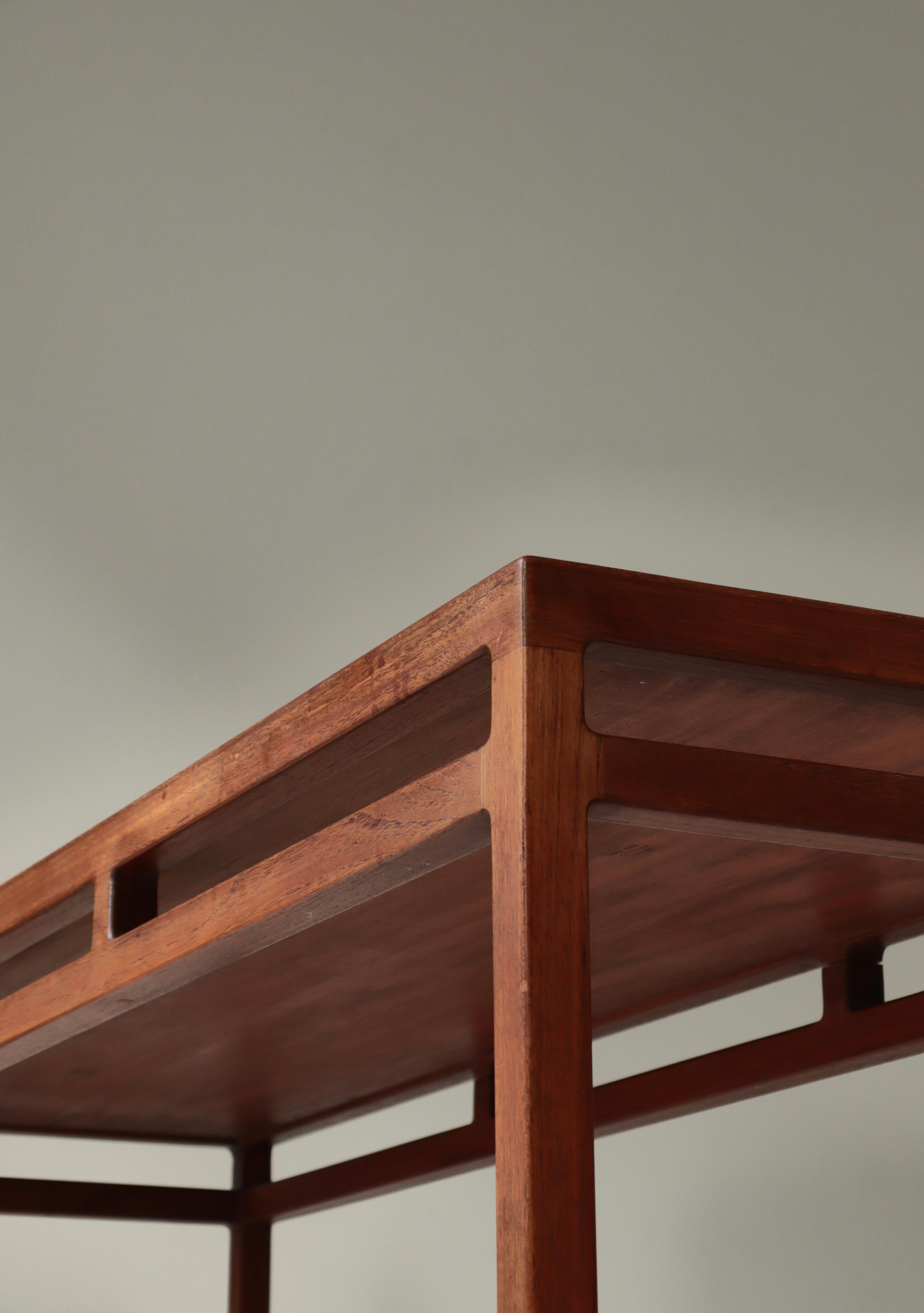 Scandinavian Modern Coffee Table in Teak & Ceramic Tiles by Søren Horn, 1950s en venta 6