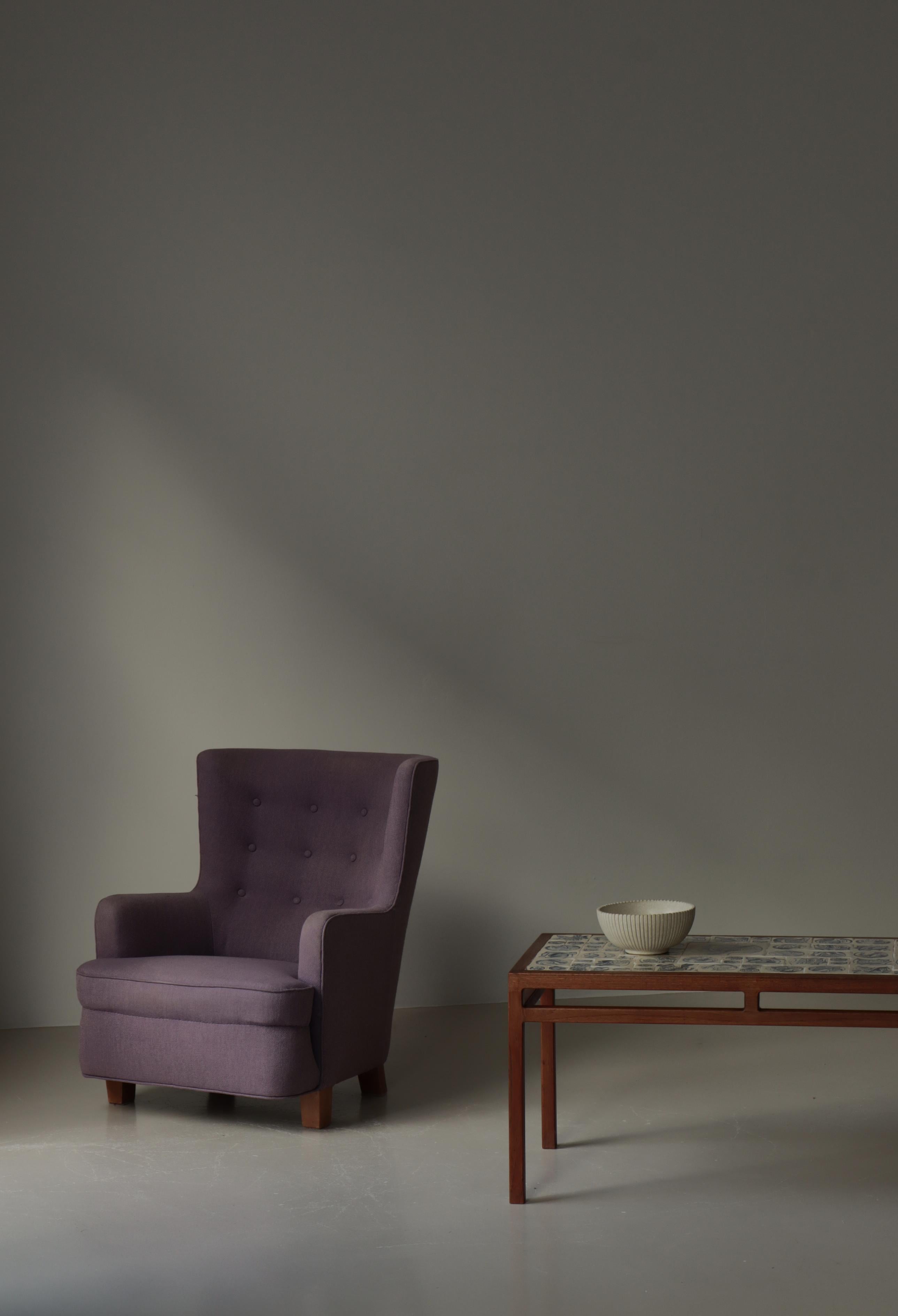 Scandinavian Modern Coffee Table in Teak & Ceramic Tiles by Søren Horn, 1950s en venta 9