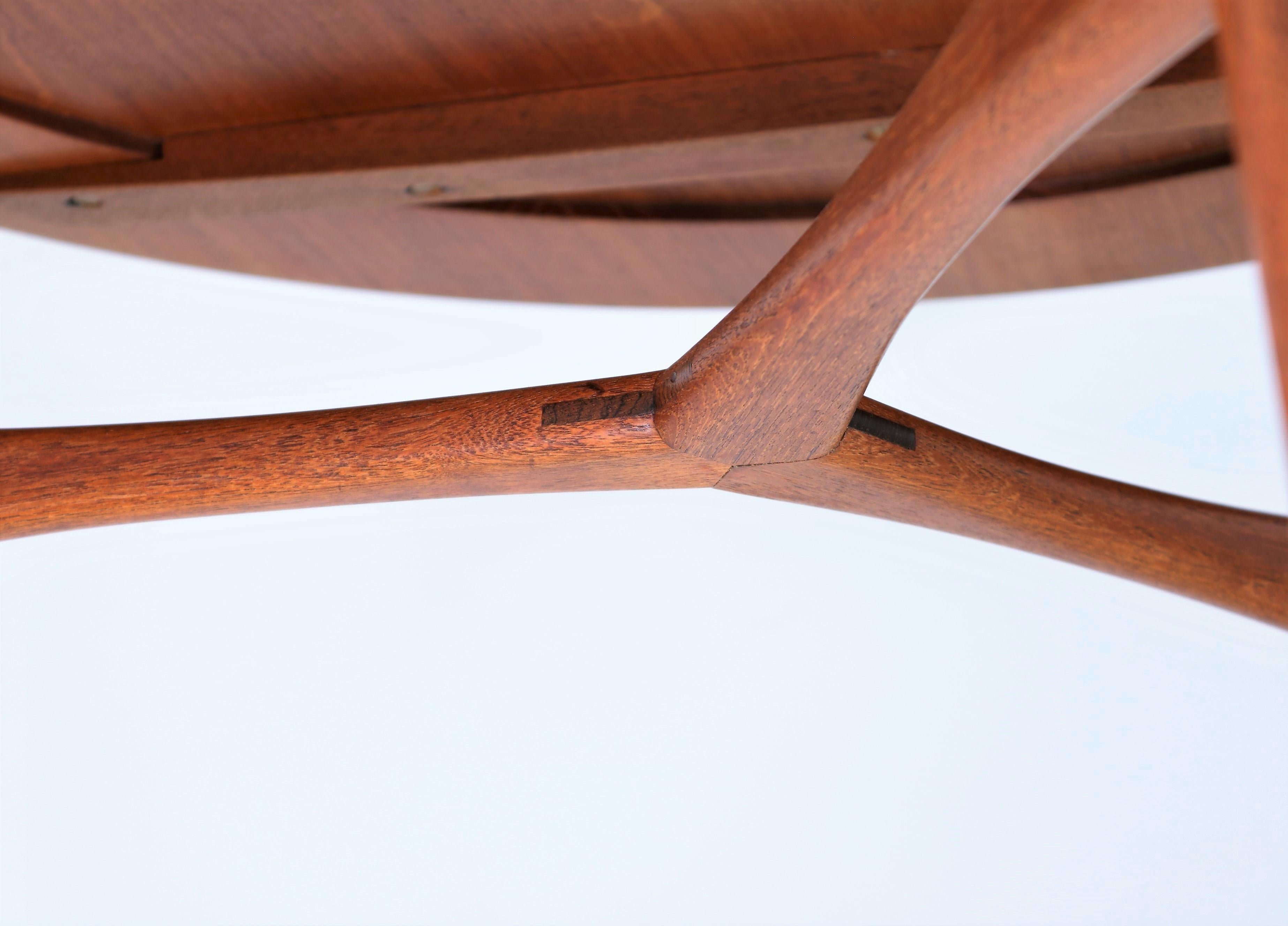Scandinavian Modern Coffee Table in Teakwood by Ejner Larsen & A. Bender Madsen 2