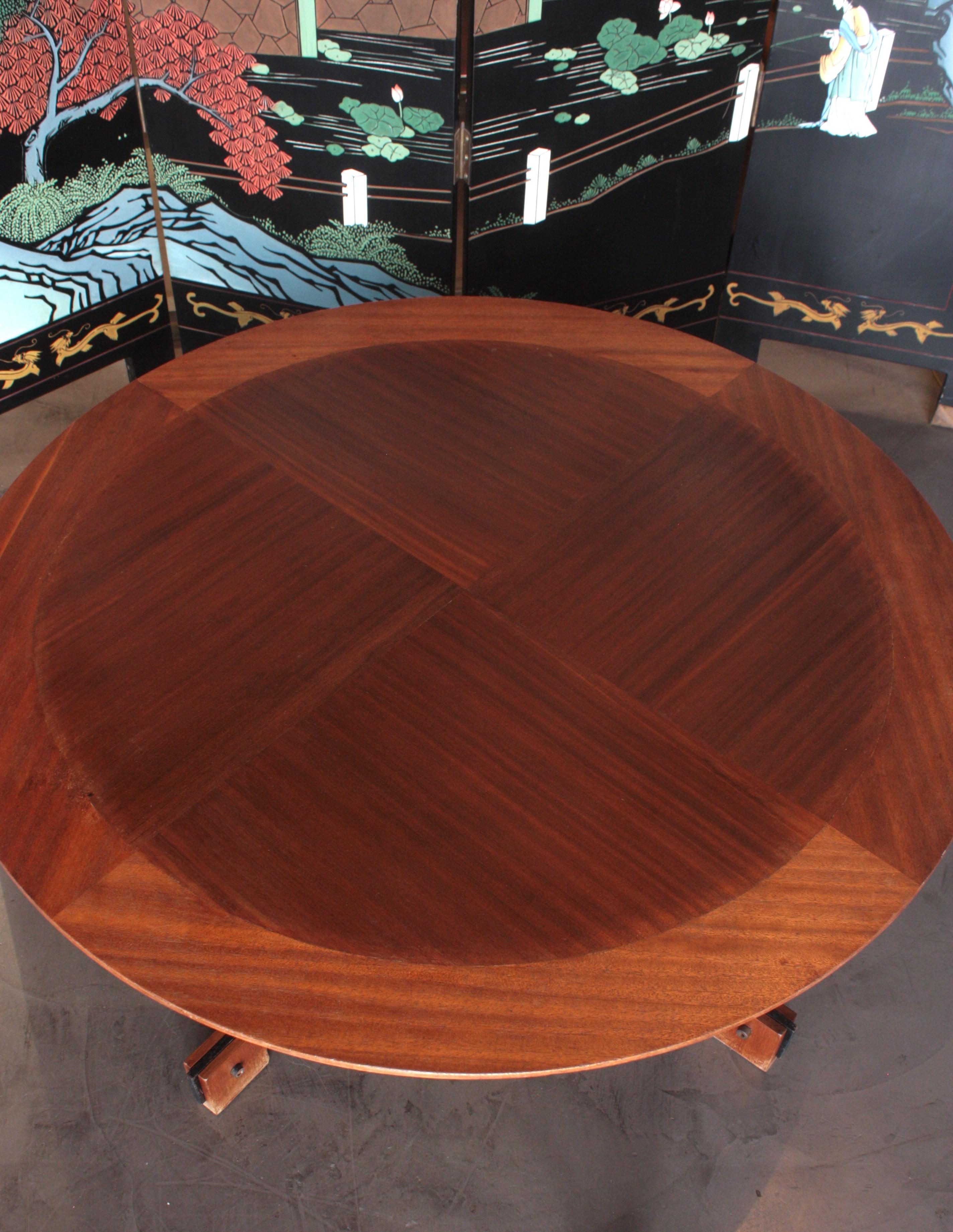 Table basse scandinave moderne en bois et en fer en vente 10