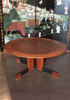 Scandinavian Modern Coffee Table in Wood and Iron
